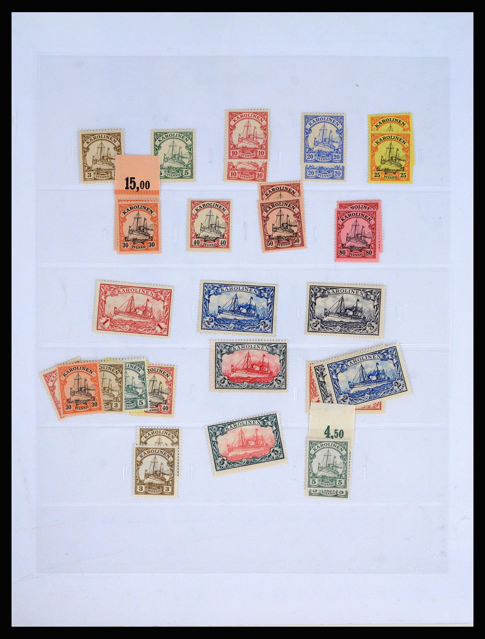 37130 049 - Postzegelverzameling 37130 Duitse koloniën 1884-1918.