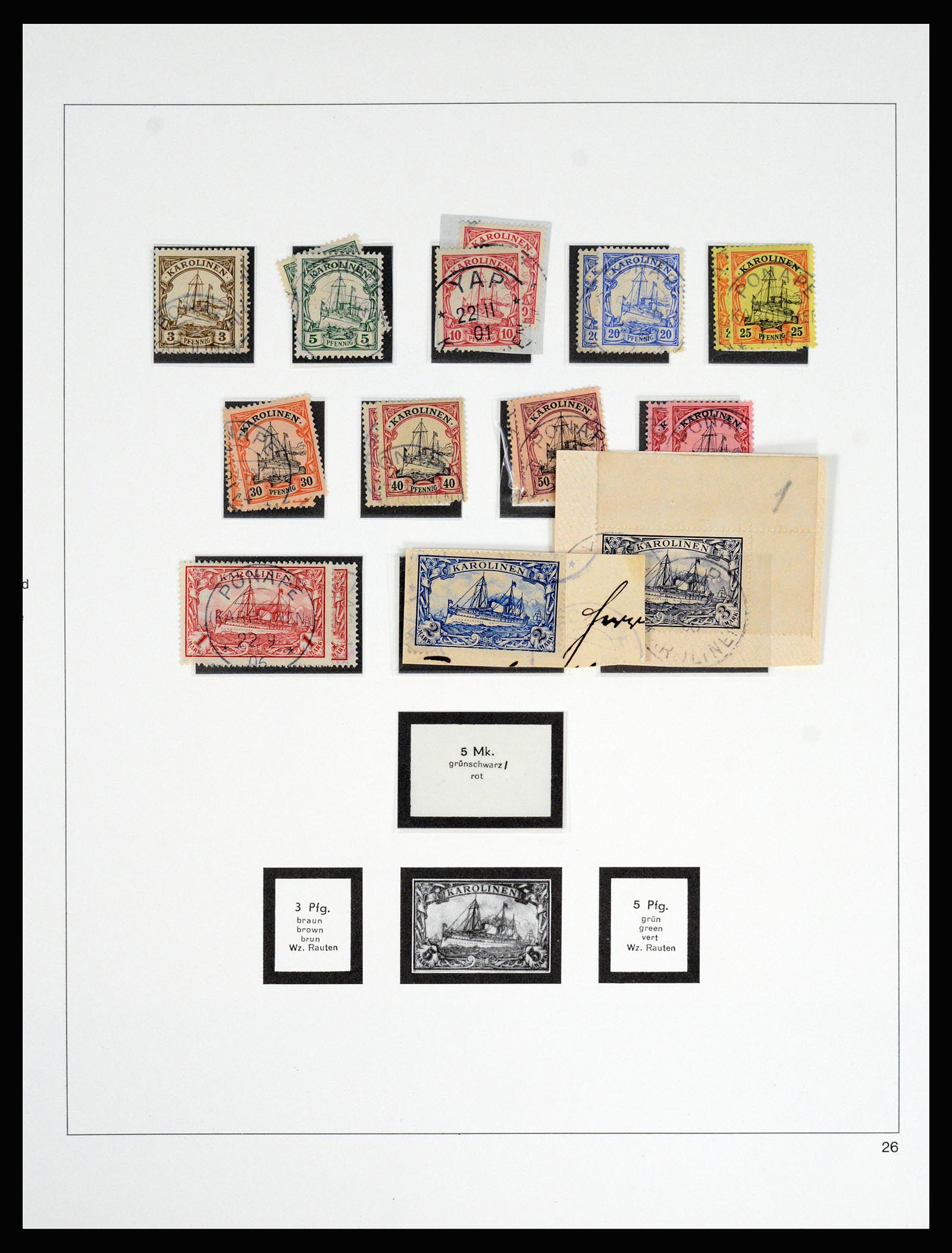 37130 050 - Postzegelverzameling 37130 Duitse koloniën 1884-1918.