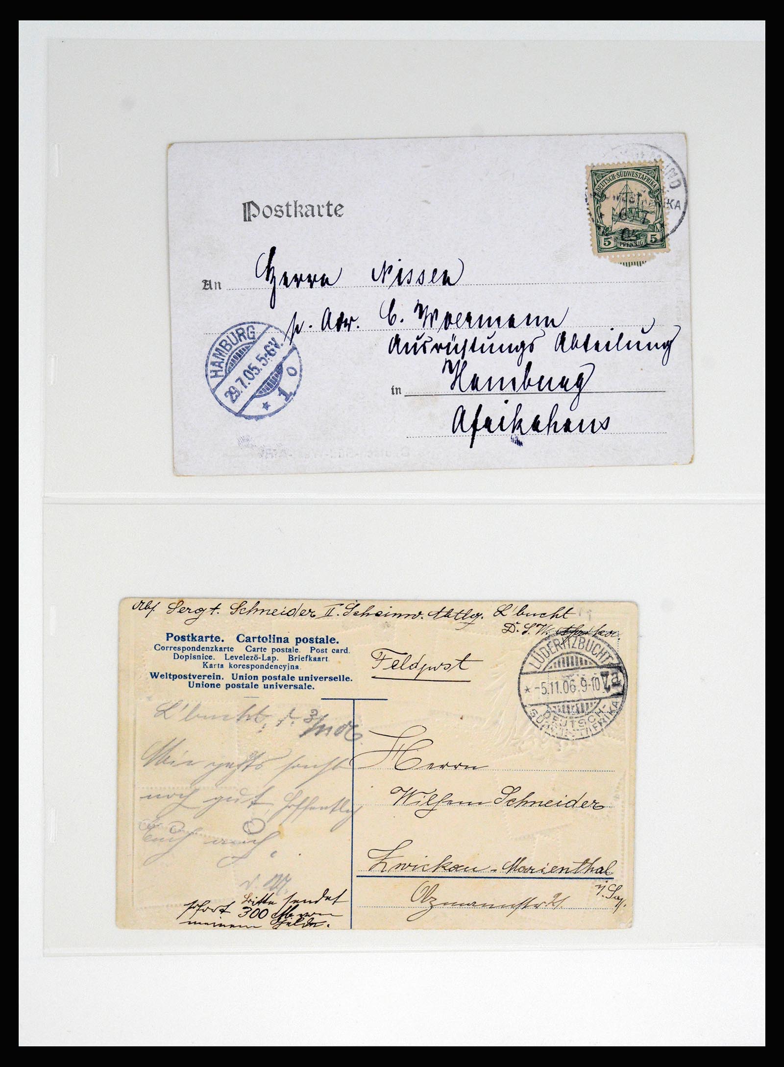 37130 084 - Postzegelverzameling 37130 Duitse koloniën 1884-1918.