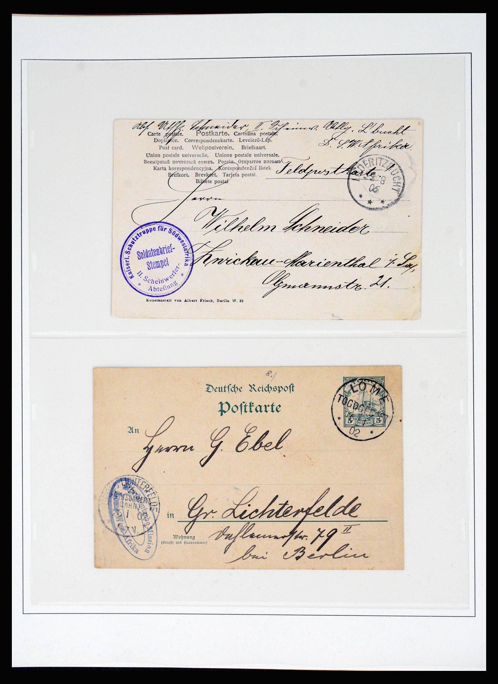 37130 089 - Postzegelverzameling 37130 Duitse koloniën 1884-1918.