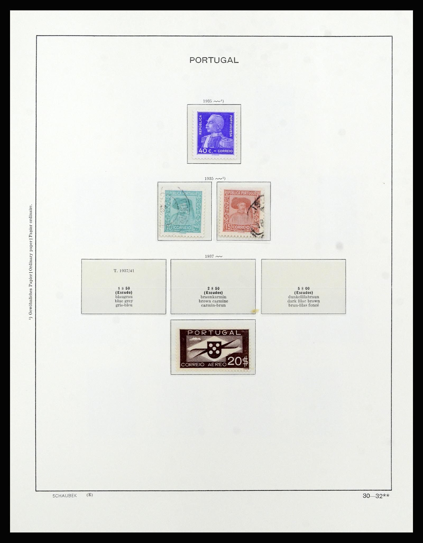 37137 056 - Stamp collection 37137 Portugal 1894-1944.