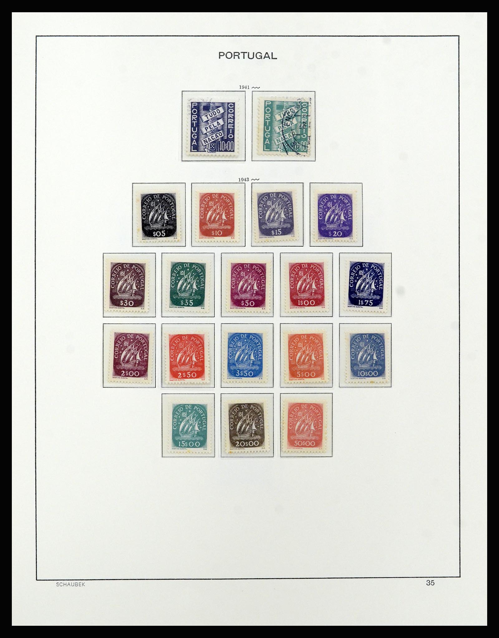 37137 059 - Stamp collection 37137 Portugal 1894-1944.