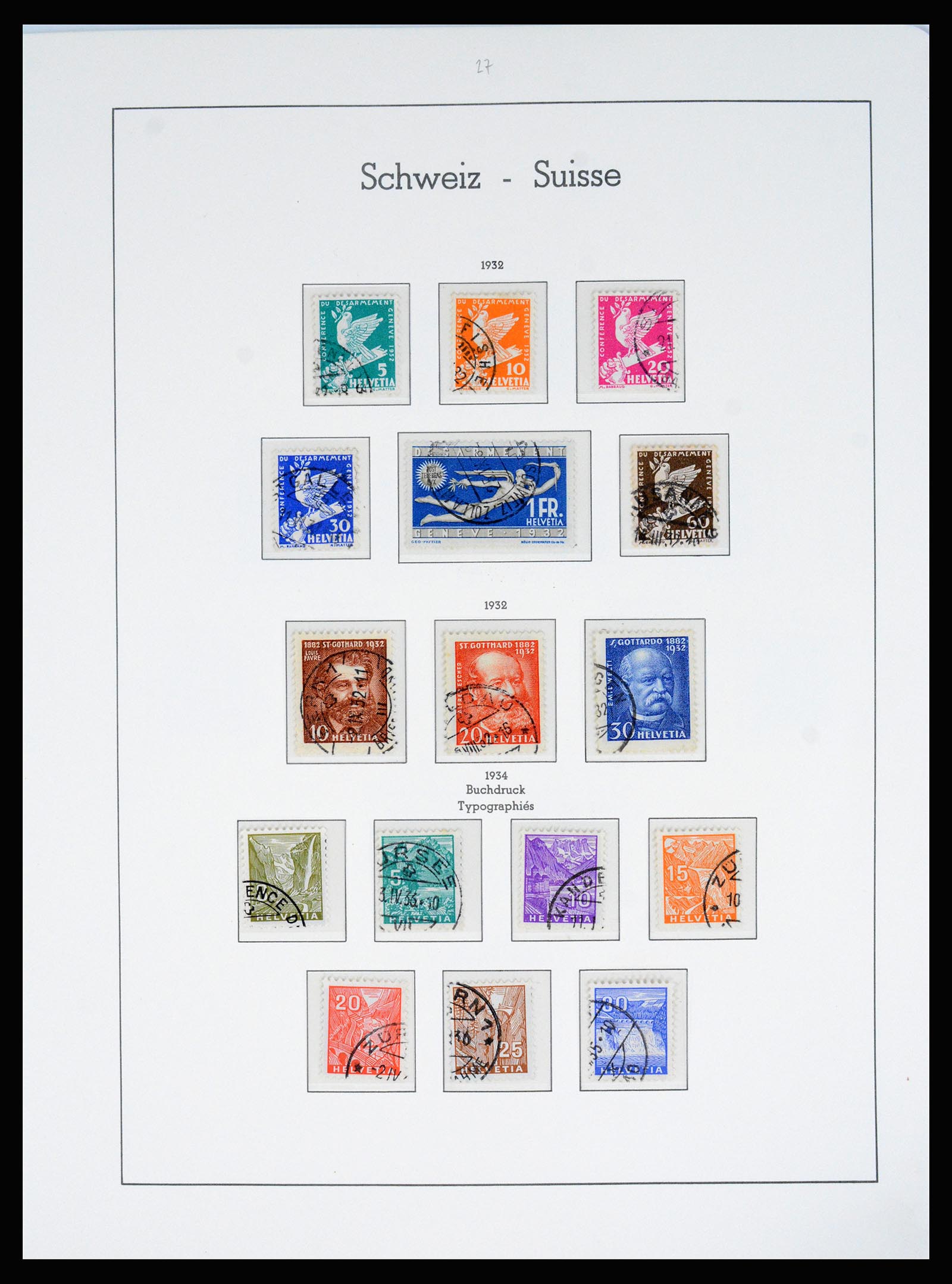 37155 023 - Postzegelverzameling 37155 Zwitserland 1862-2016.