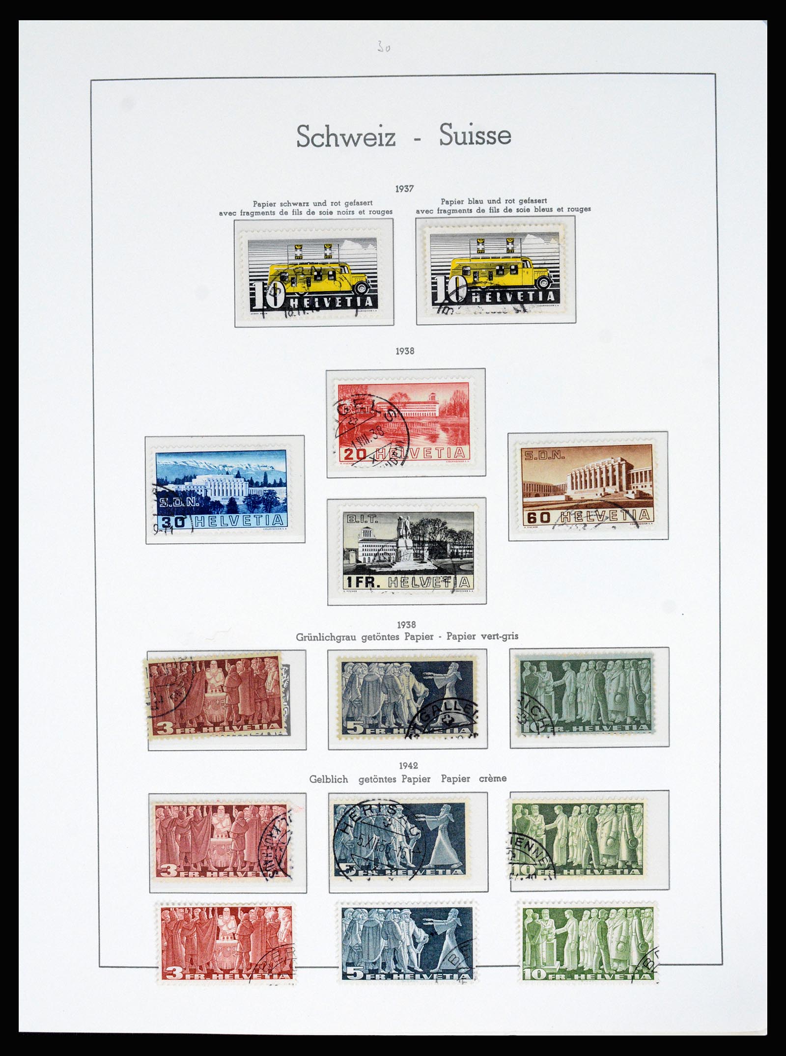 37155 026 - Postzegelverzameling 37155 Zwitserland 1862-2016.