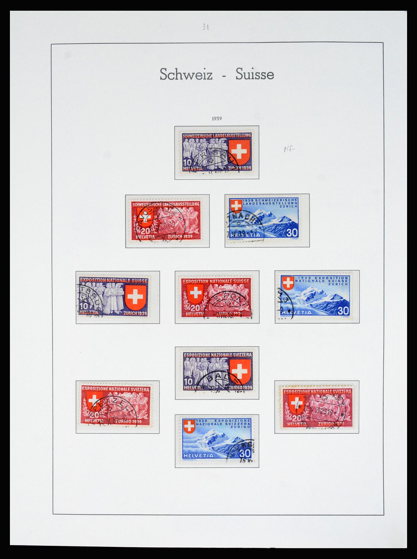 37155 028 - Postzegelverzameling 37155 Zwitserland 1862-2016.
