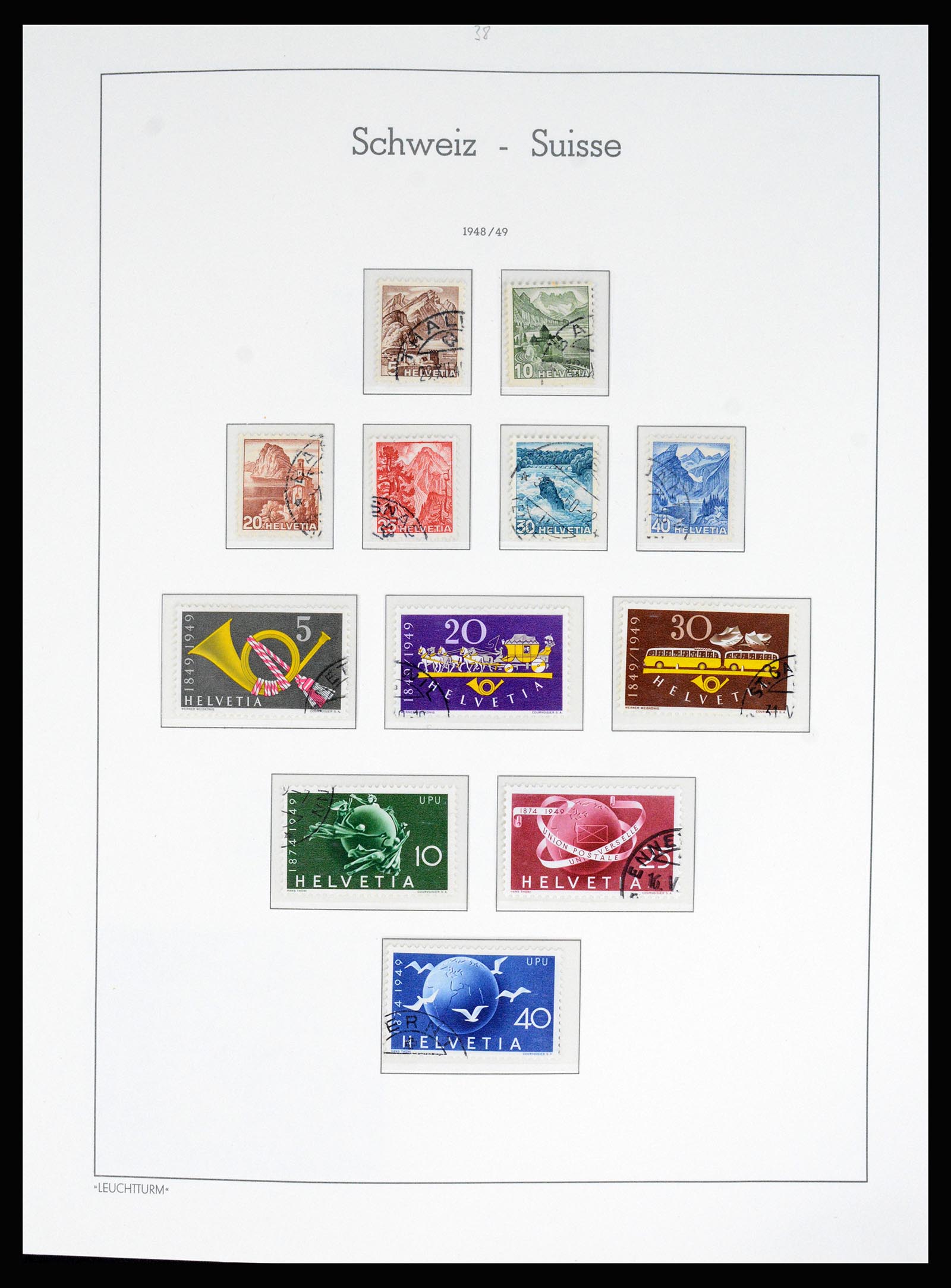 37155 040 - Postzegelverzameling 37155 Zwitserland 1862-2016.