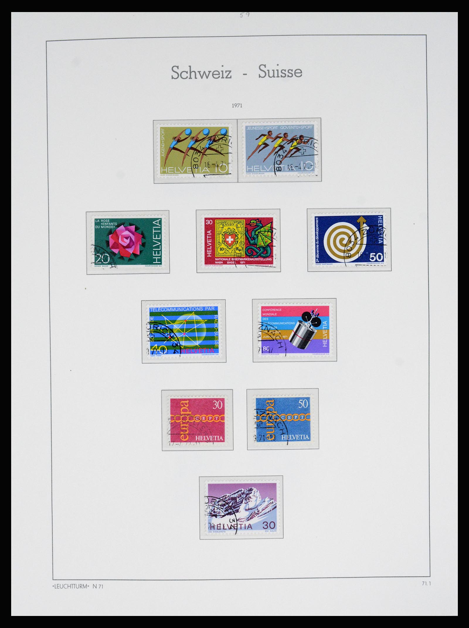 37155 063 - Postzegelverzameling 37155 Zwitserland 1862-2016.