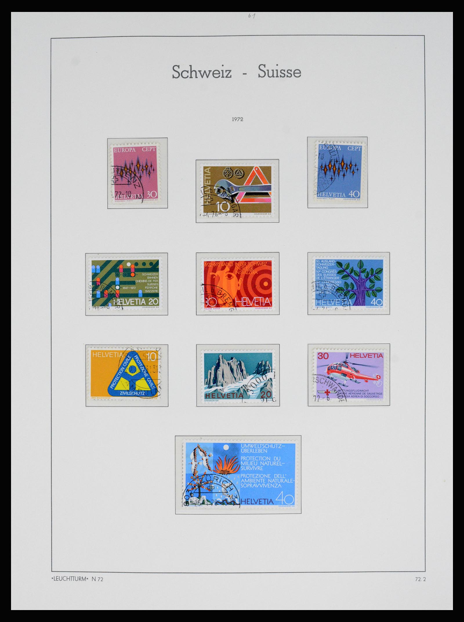37155 065 - Postzegelverzameling 37155 Zwitserland 1862-2016.