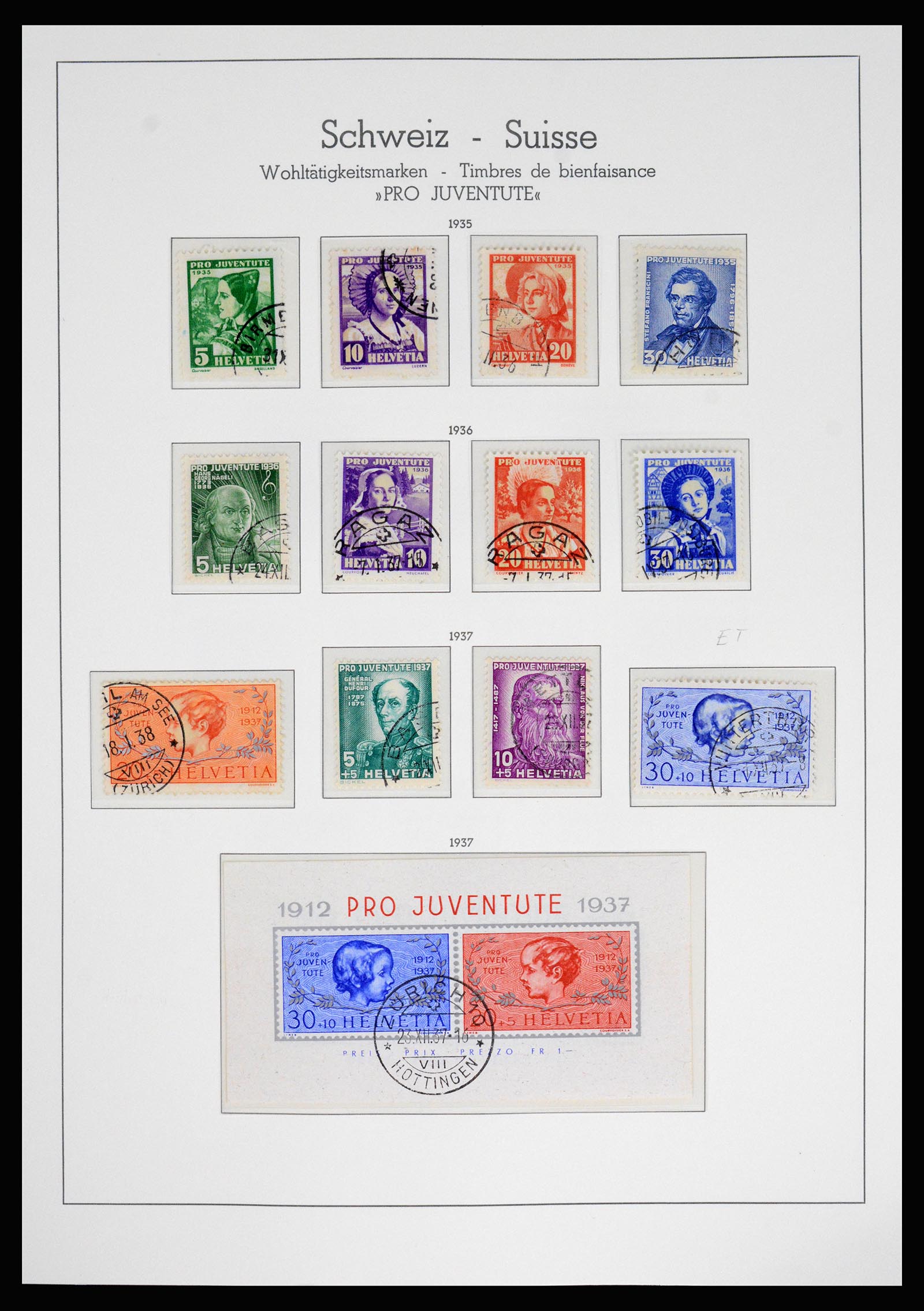 37155 205 - Postzegelverzameling 37155 Zwitserland 1862-2016.