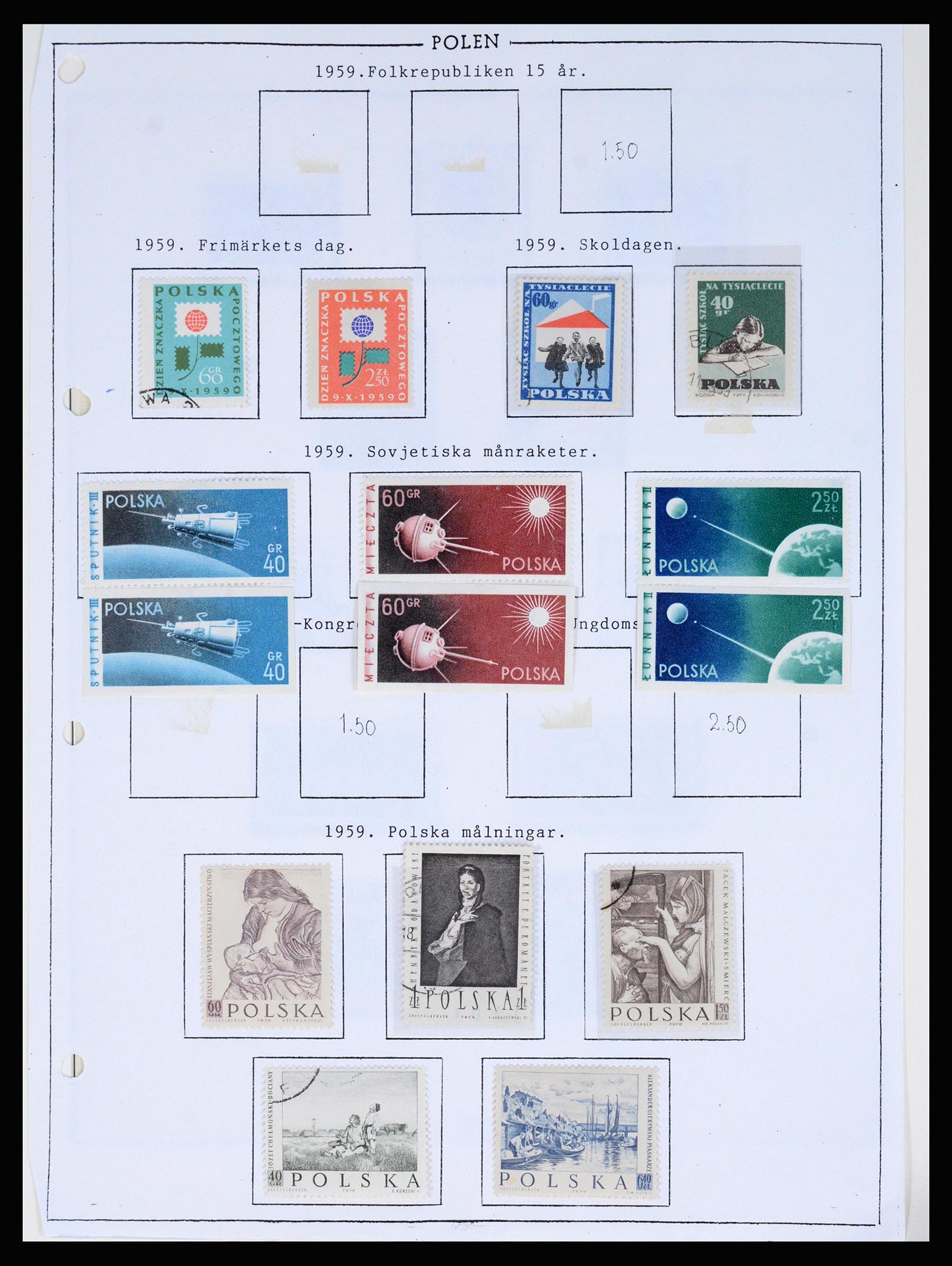 37167 061 - Postzegelverzameling 37167 Polen 1918-1970.