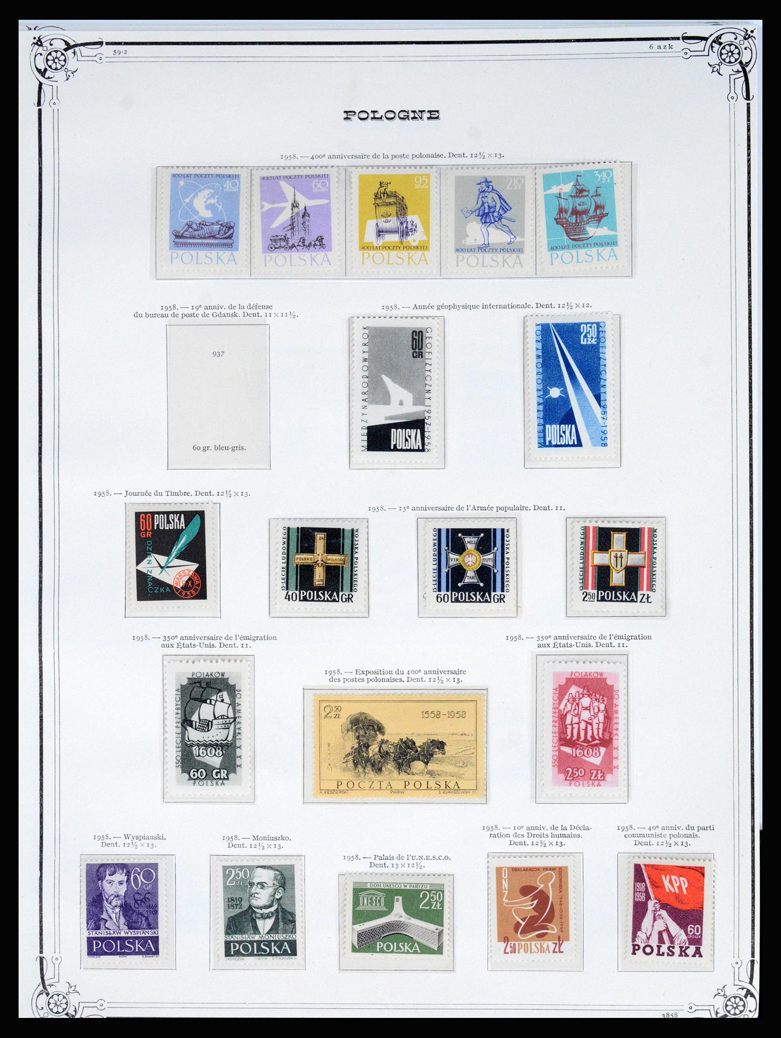 37168 042 - Postzegelverzameling 37168 Polen 1918-1988.