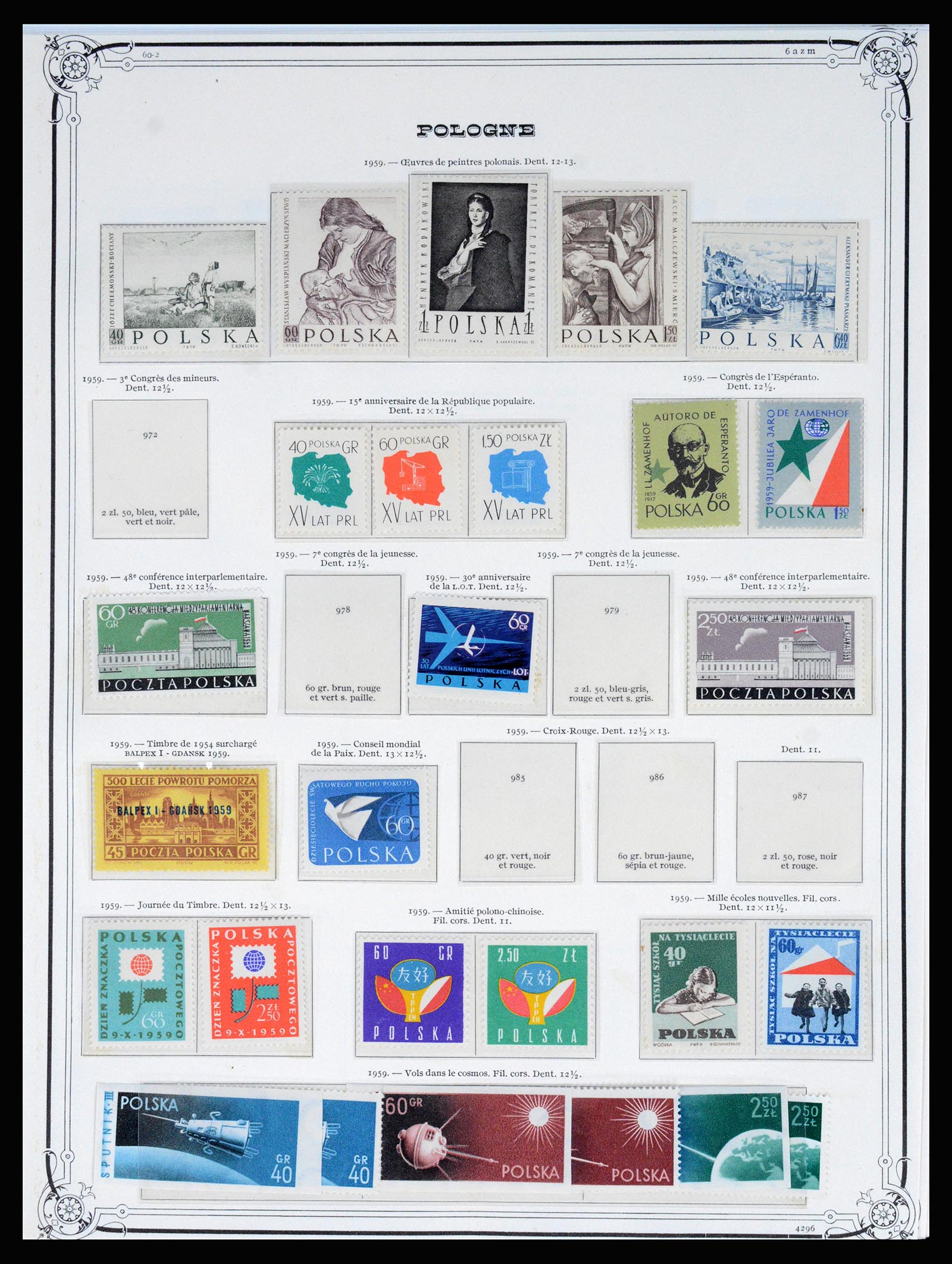 37168 044 - Postzegelverzameling 37168 Polen 1918-1988.