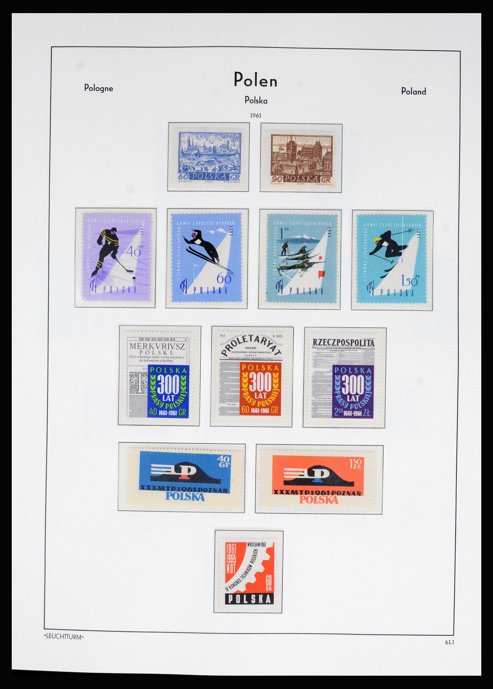 37168 086 - Postzegelverzameling 37168 Polen 1918-1988.