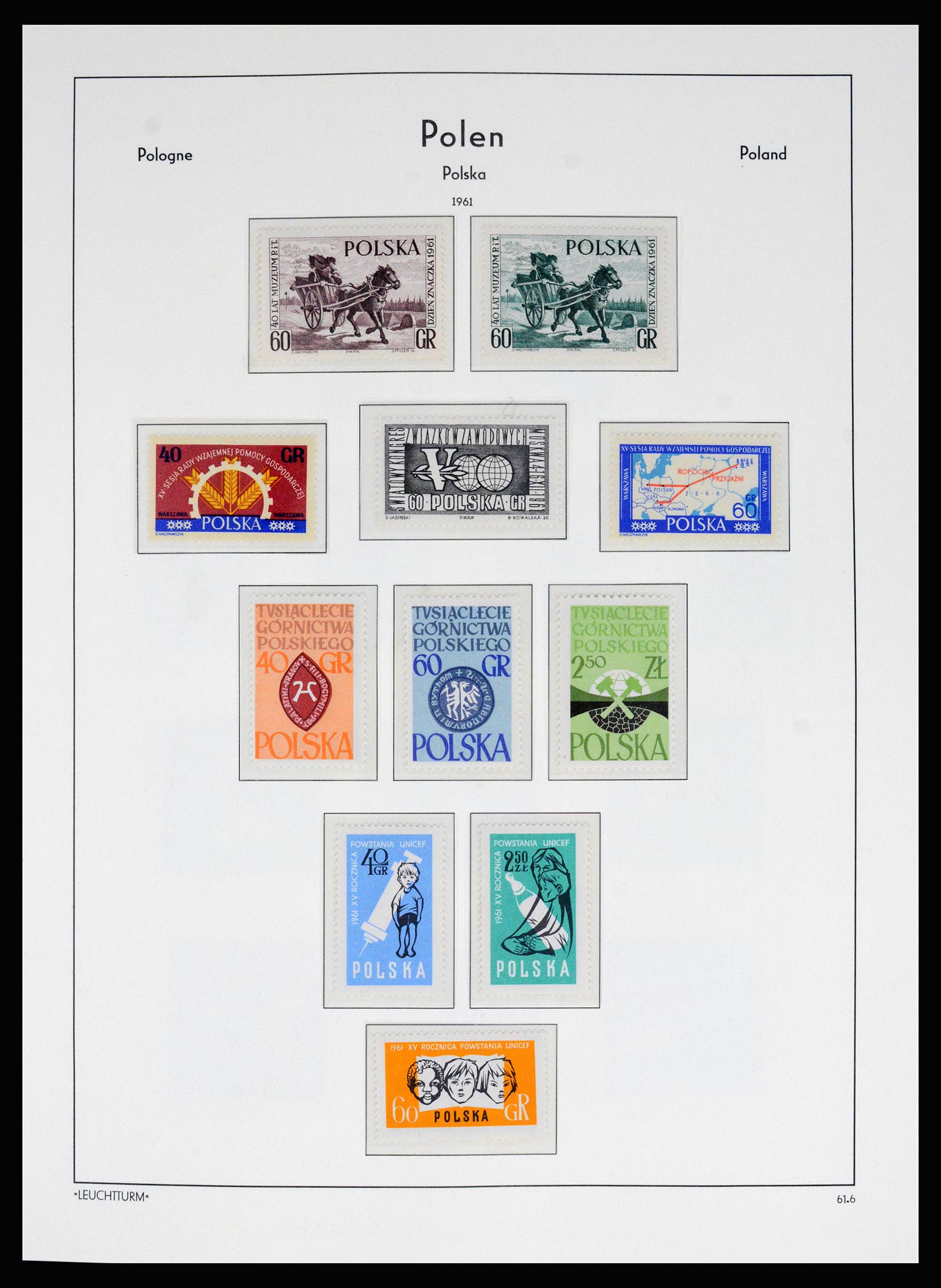 37168 091 - Postzegelverzameling 37168 Polen 1918-1988.