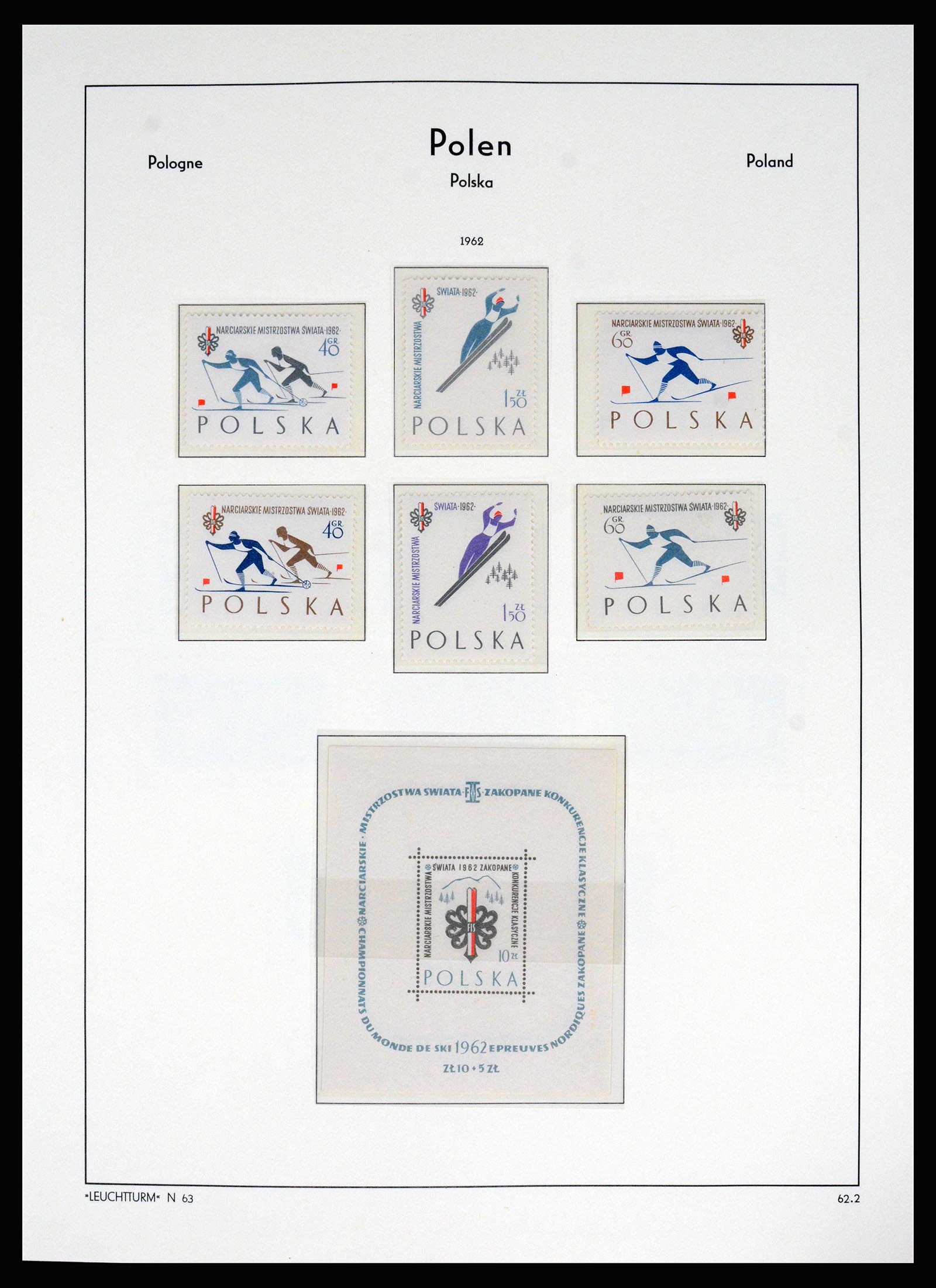 37168 094 - Postzegelverzameling 37168 Polen 1918-1988.