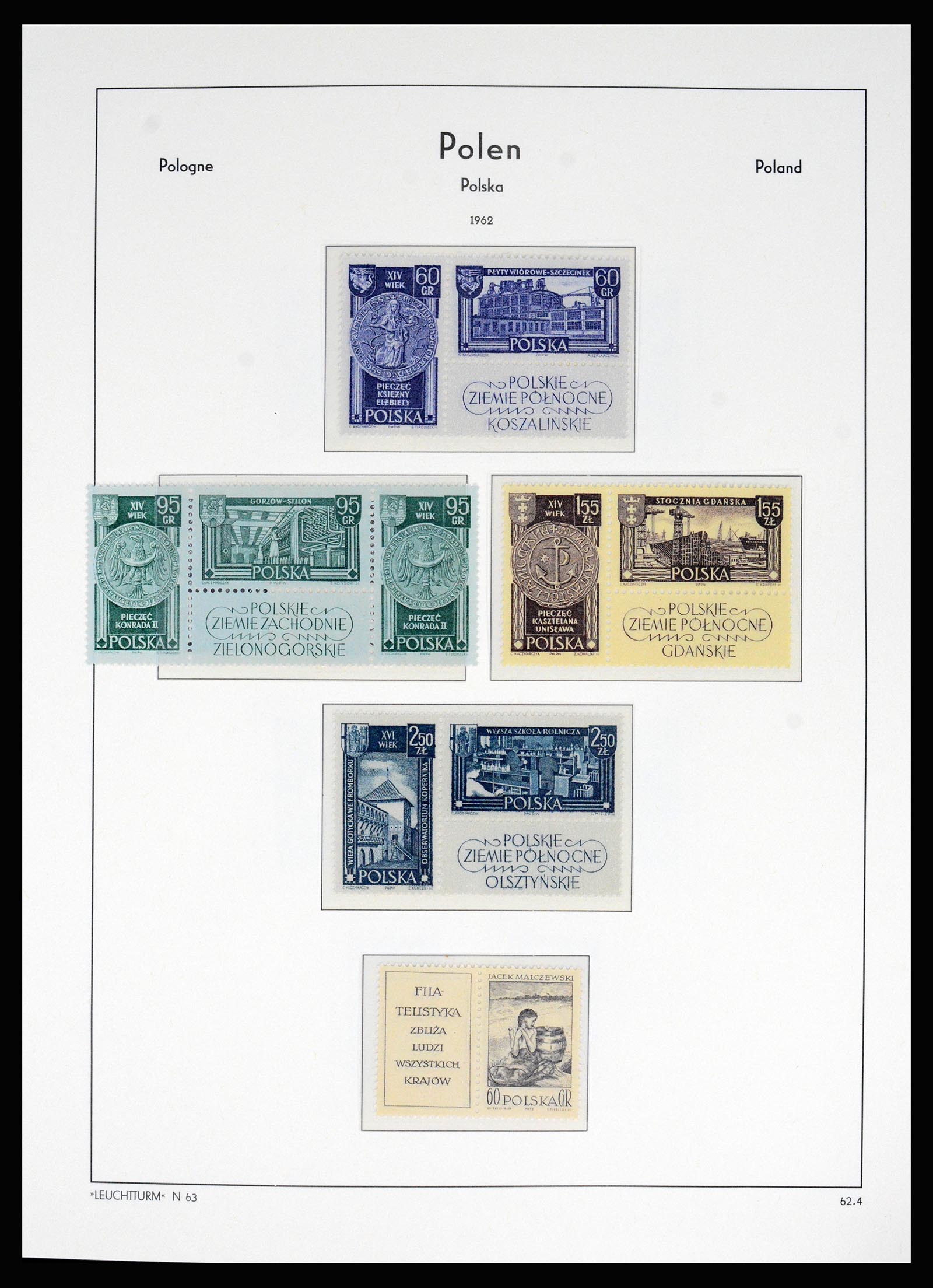 37168 096 - Postzegelverzameling 37168 Polen 1918-1988.