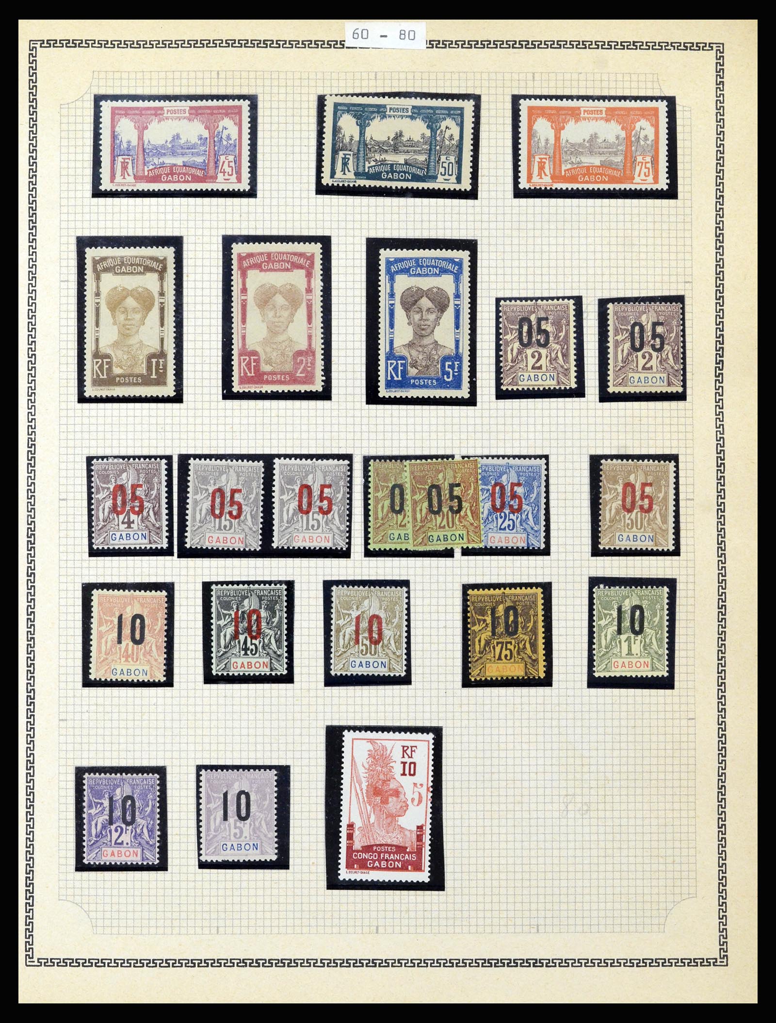 37175 101 - Postzegelverzameling 37175 Franse koloniën 1880-1974.