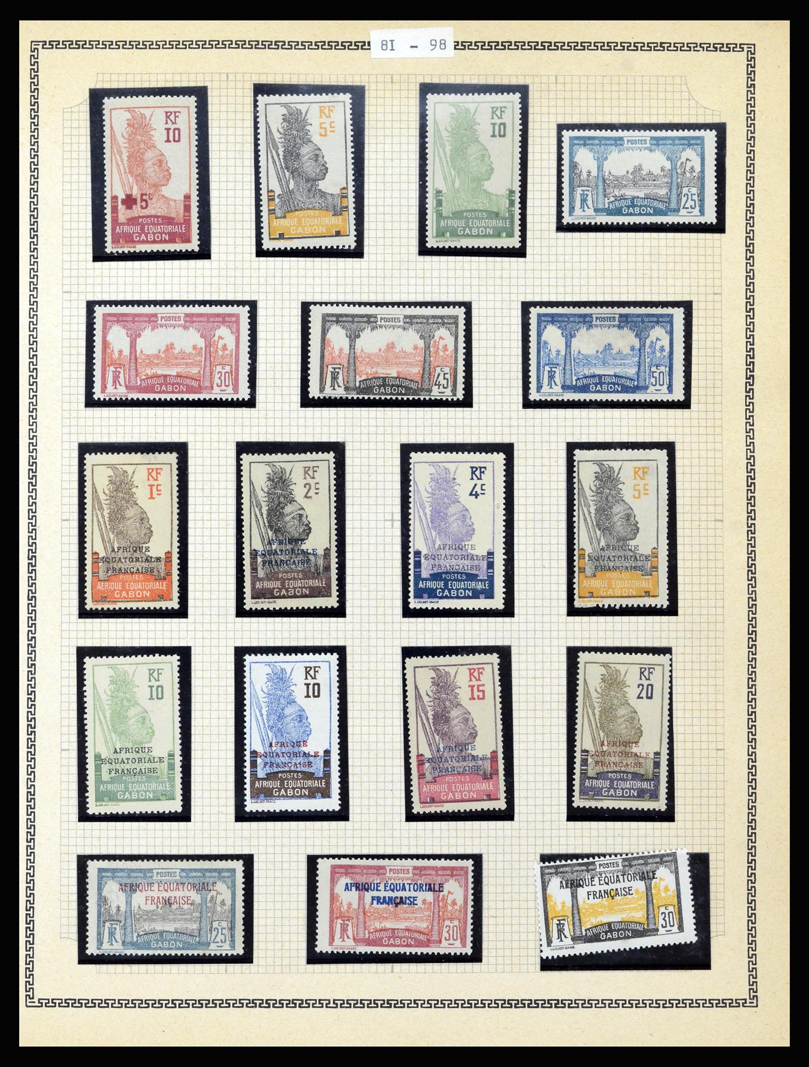 37175 102 - Postzegelverzameling 37175 Franse koloniën 1880-1974.
