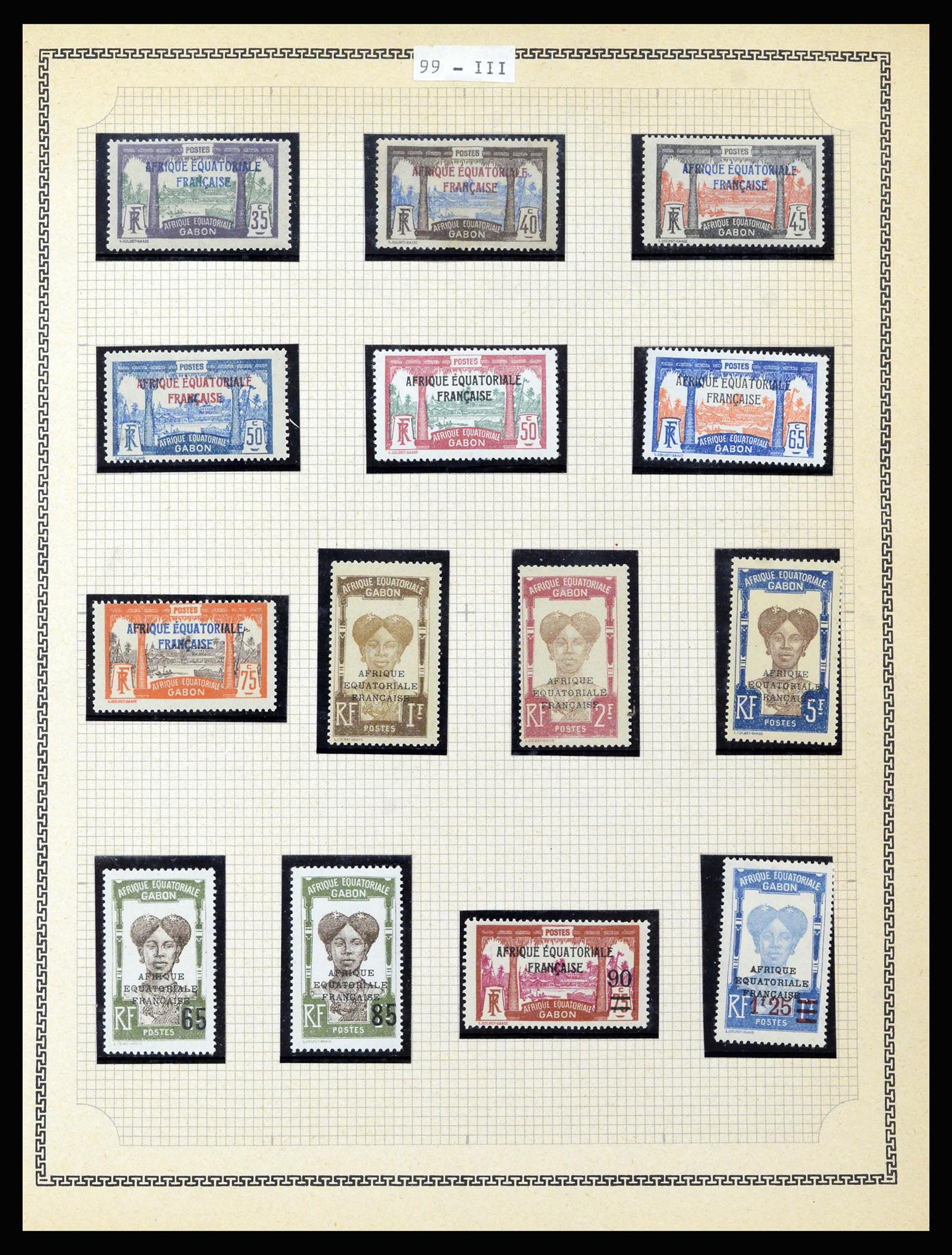 37175 103 - Postzegelverzameling 37175 Franse koloniën 1880-1974.