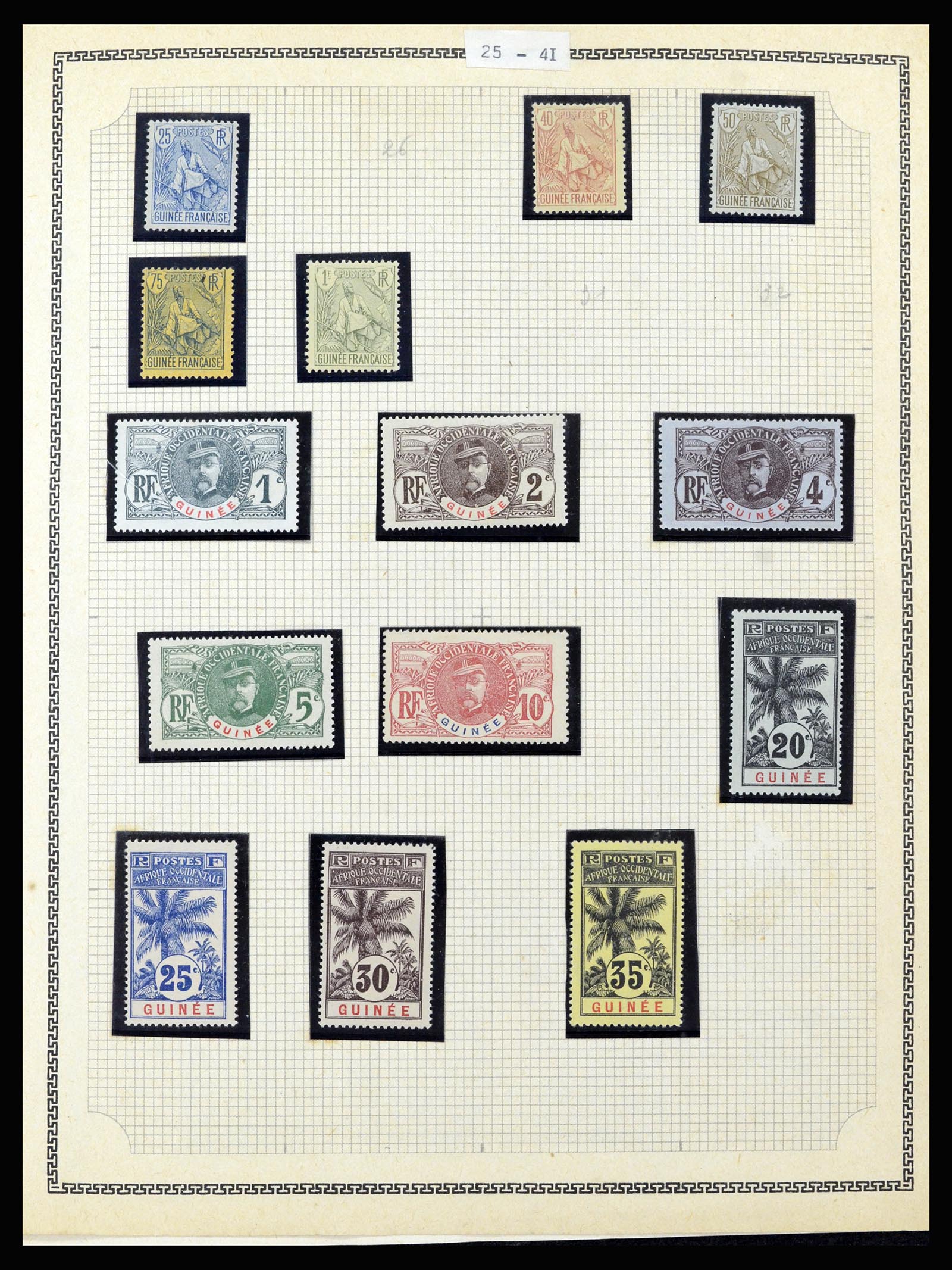 37175 130 - Postzegelverzameling 37175 Franse koloniën 1880-1974.
