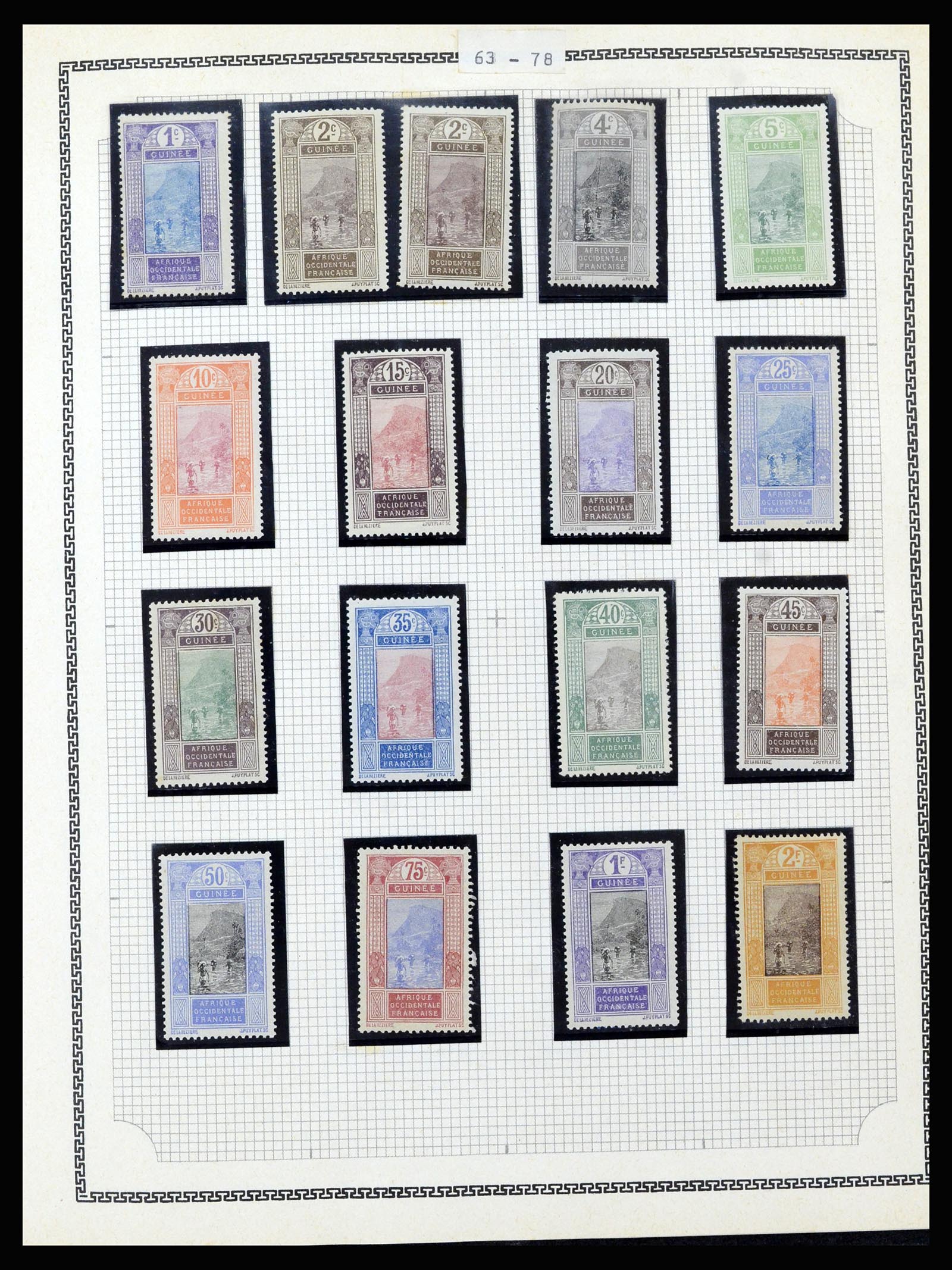 37175 132 - Postzegelverzameling 37175 Franse koloniën 1880-1974.