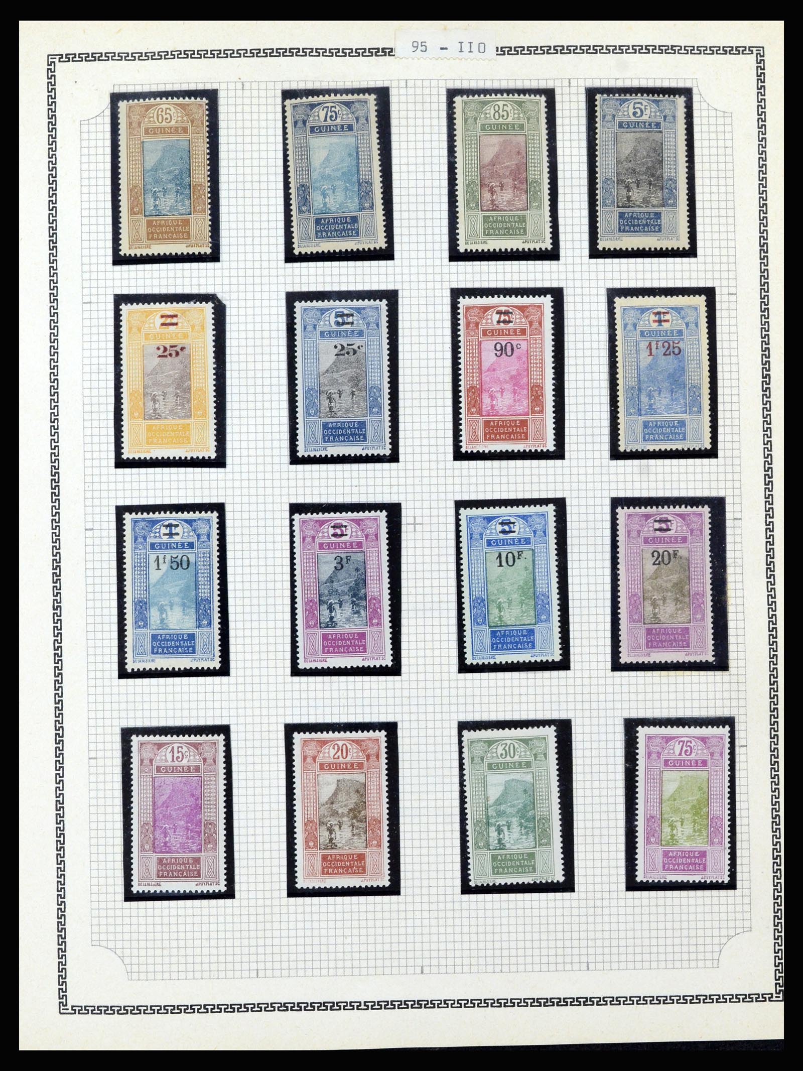37175 134 - Postzegelverzameling 37175 Franse koloniën 1880-1974.