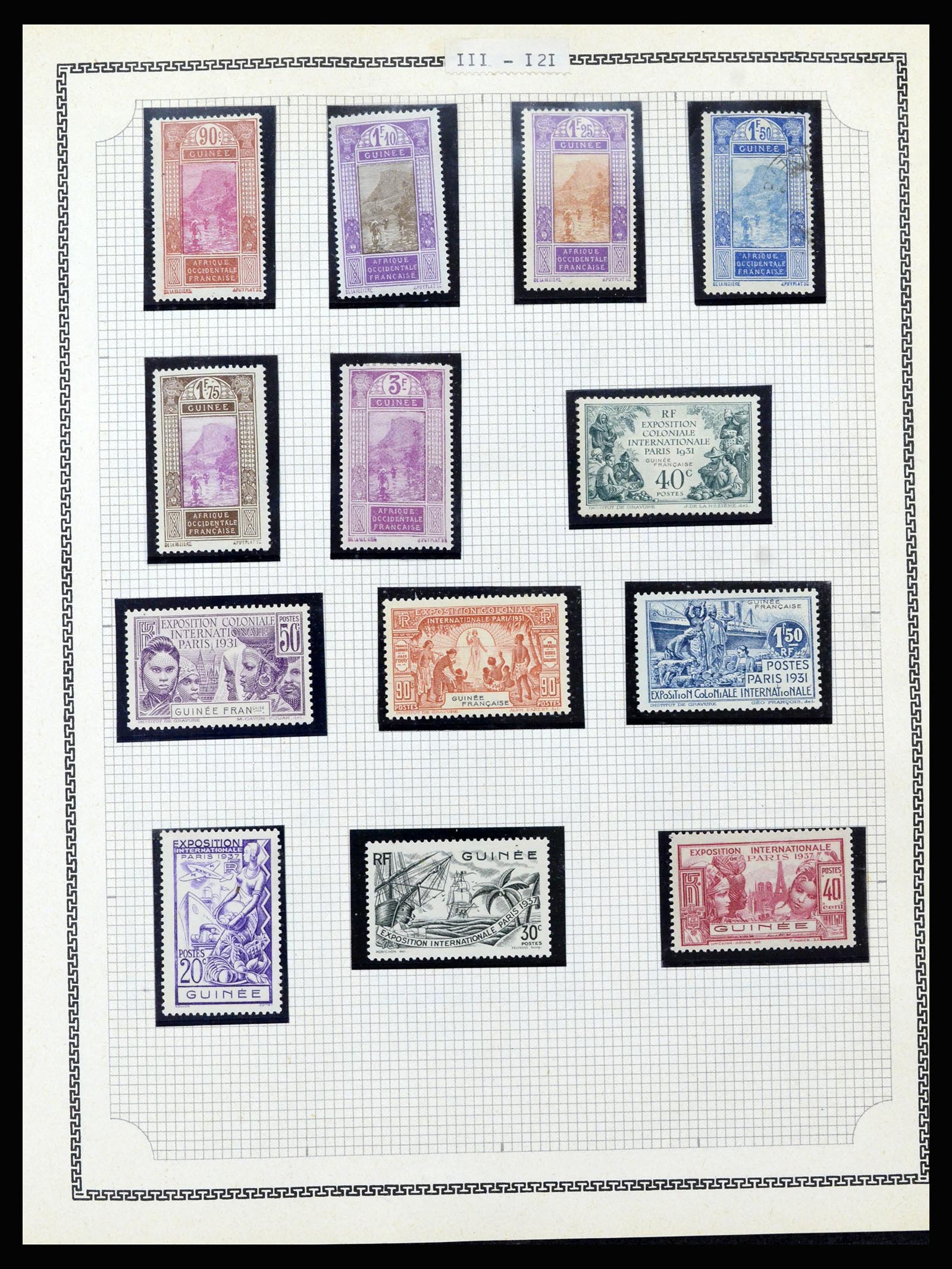 37175 135 - Postzegelverzameling 37175 Franse koloniën 1880-1974.