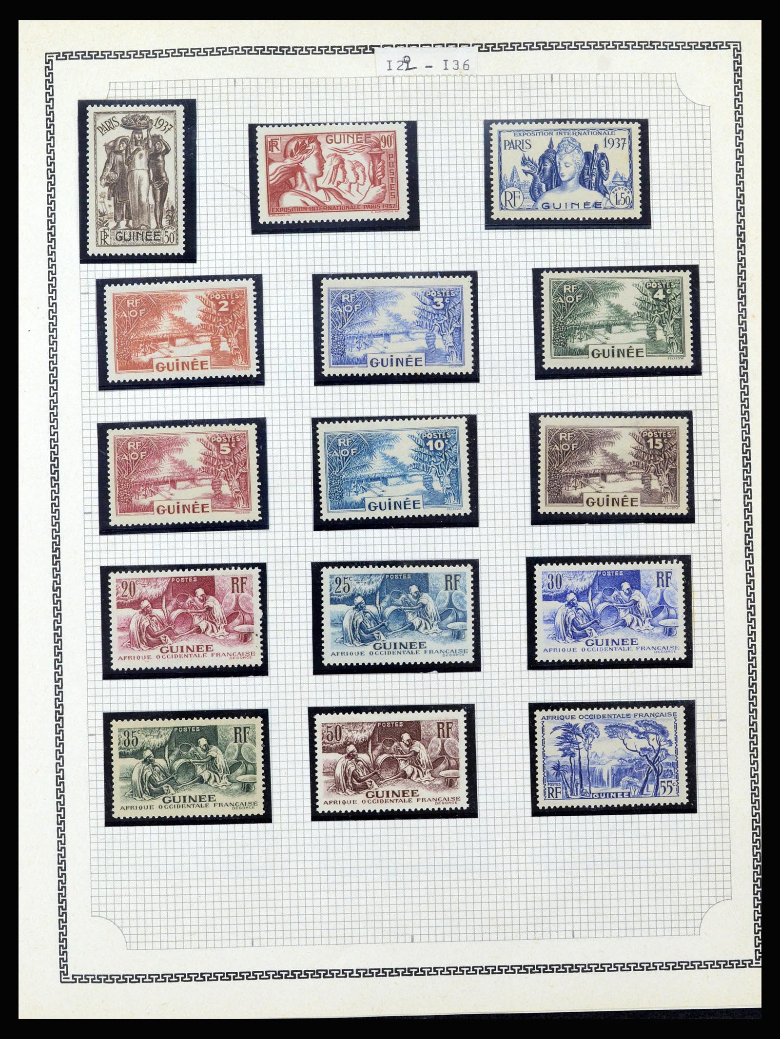 37175 136 - Postzegelverzameling 37175 Franse koloniën 1880-1974.