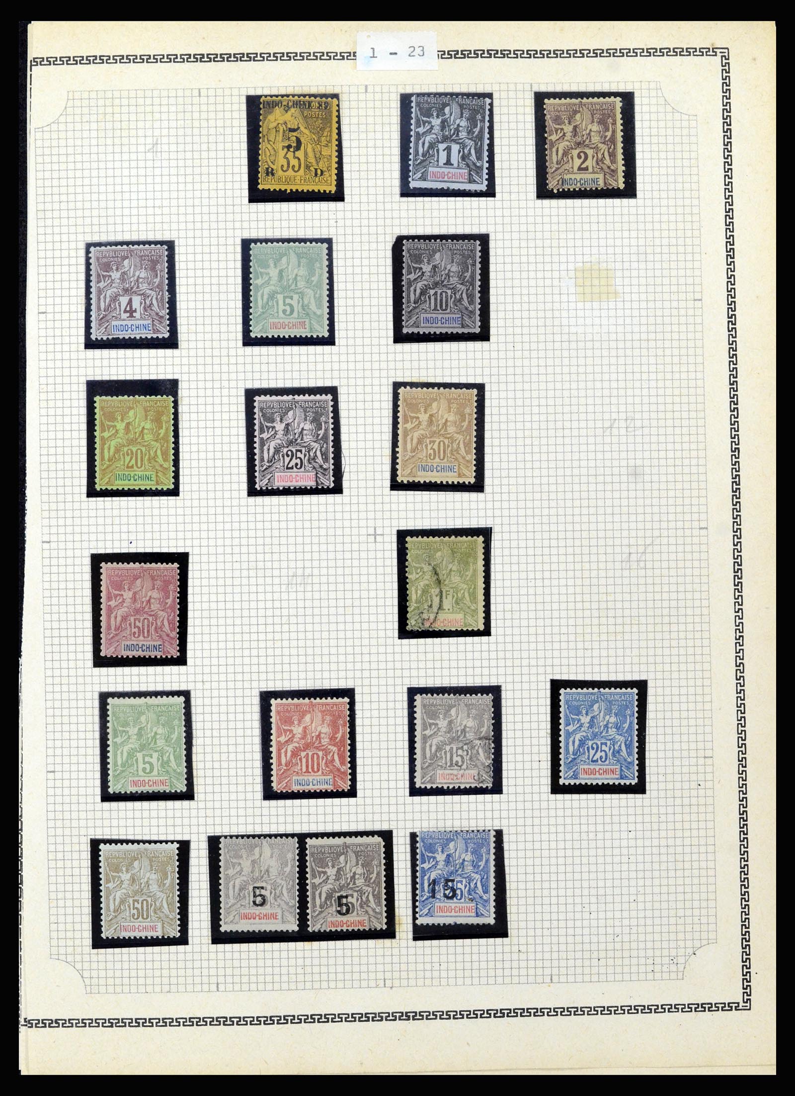 37175 148 - Postzegelverzameling 37175 Franse koloniën 1880-1974.