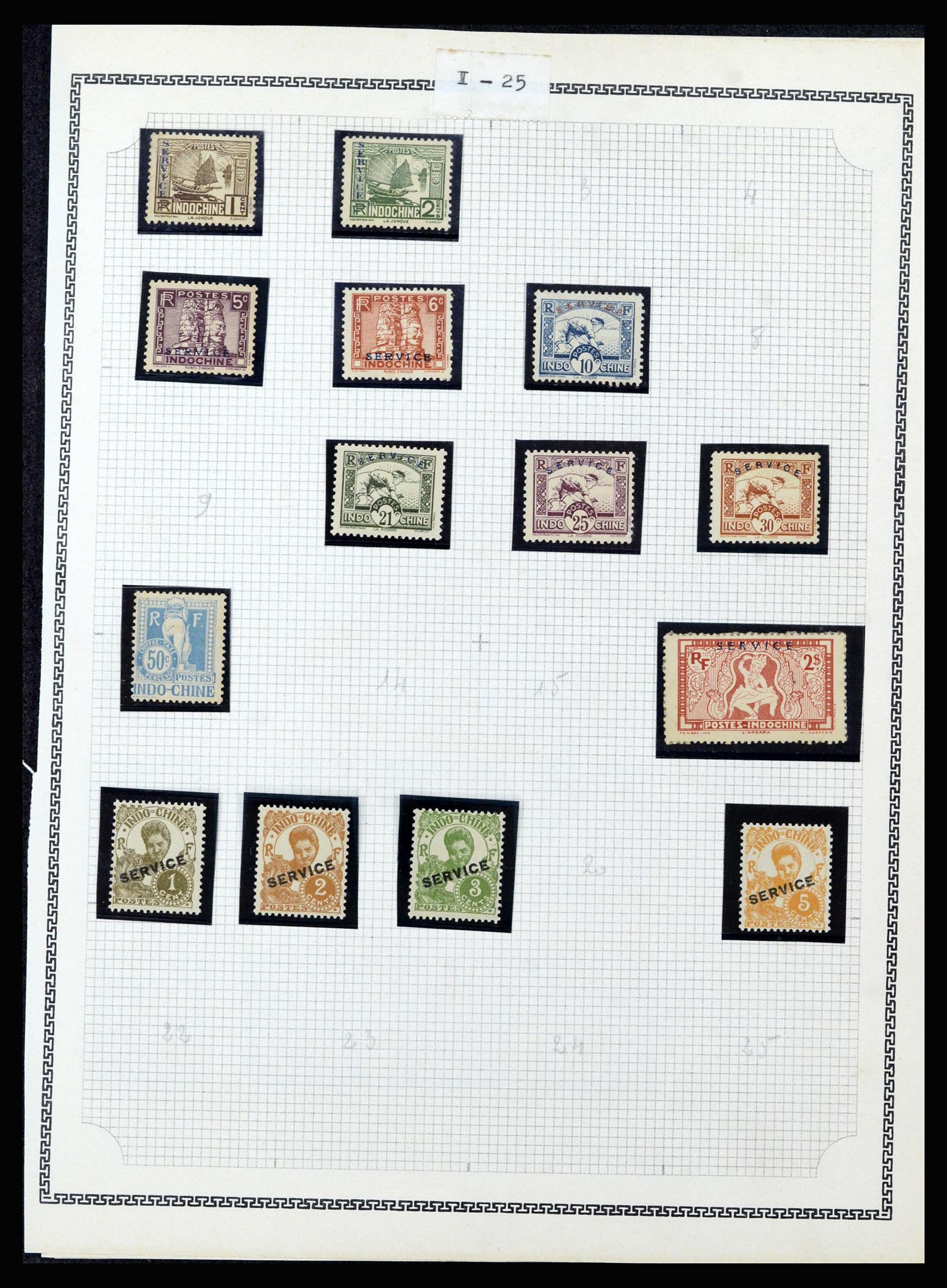 37175 153 - Postzegelverzameling 37175 Franse koloniën 1880-1974.
