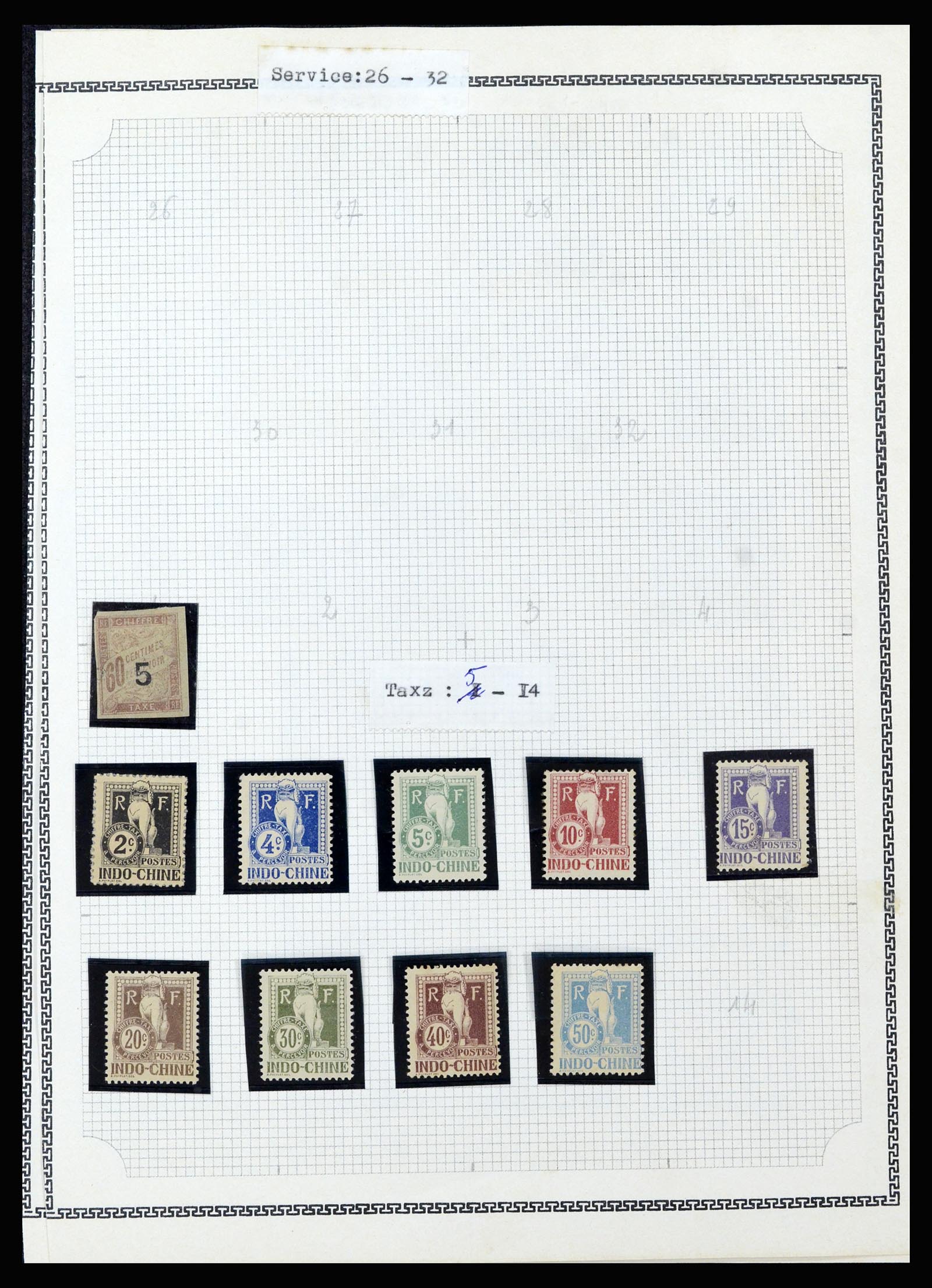 37175 154 - Postzegelverzameling 37175 Franse koloniën 1880-1974.