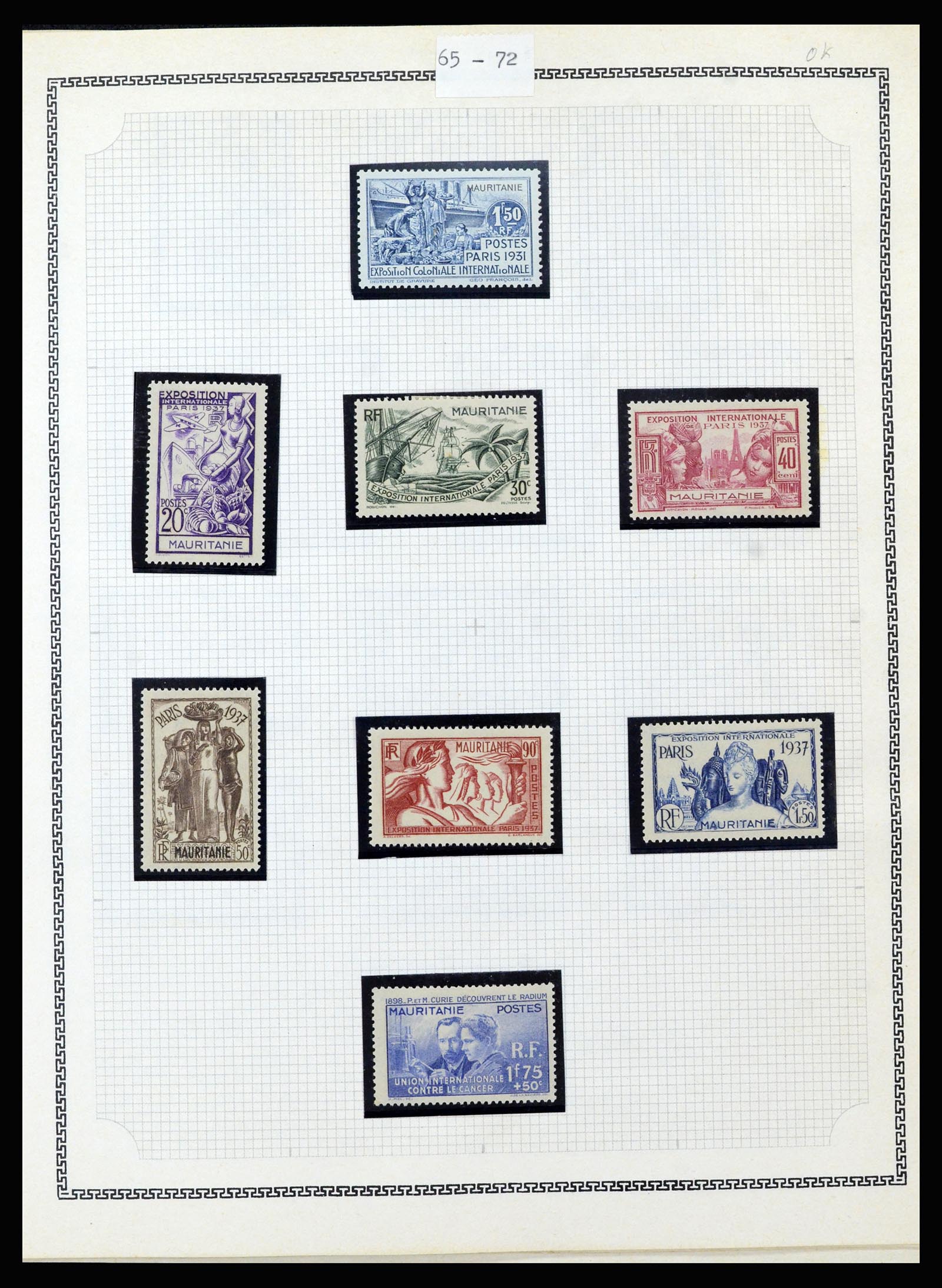 37175 277 - Postzegelverzameling 37175 Franse koloniën 1880-1974.