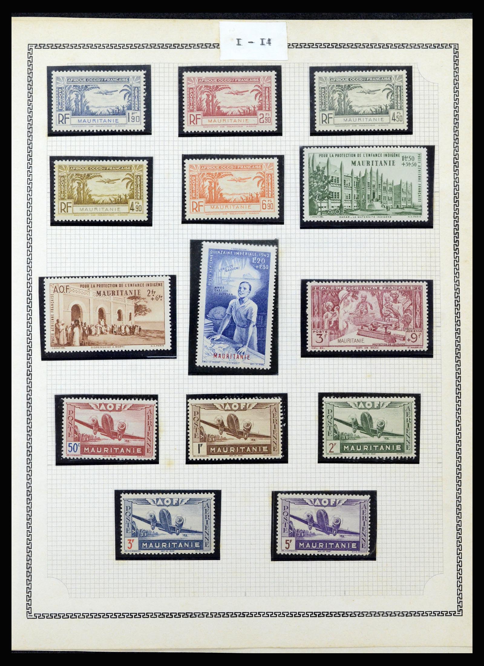 37175 283 - Postzegelverzameling 37175 Franse koloniën 1880-1974.