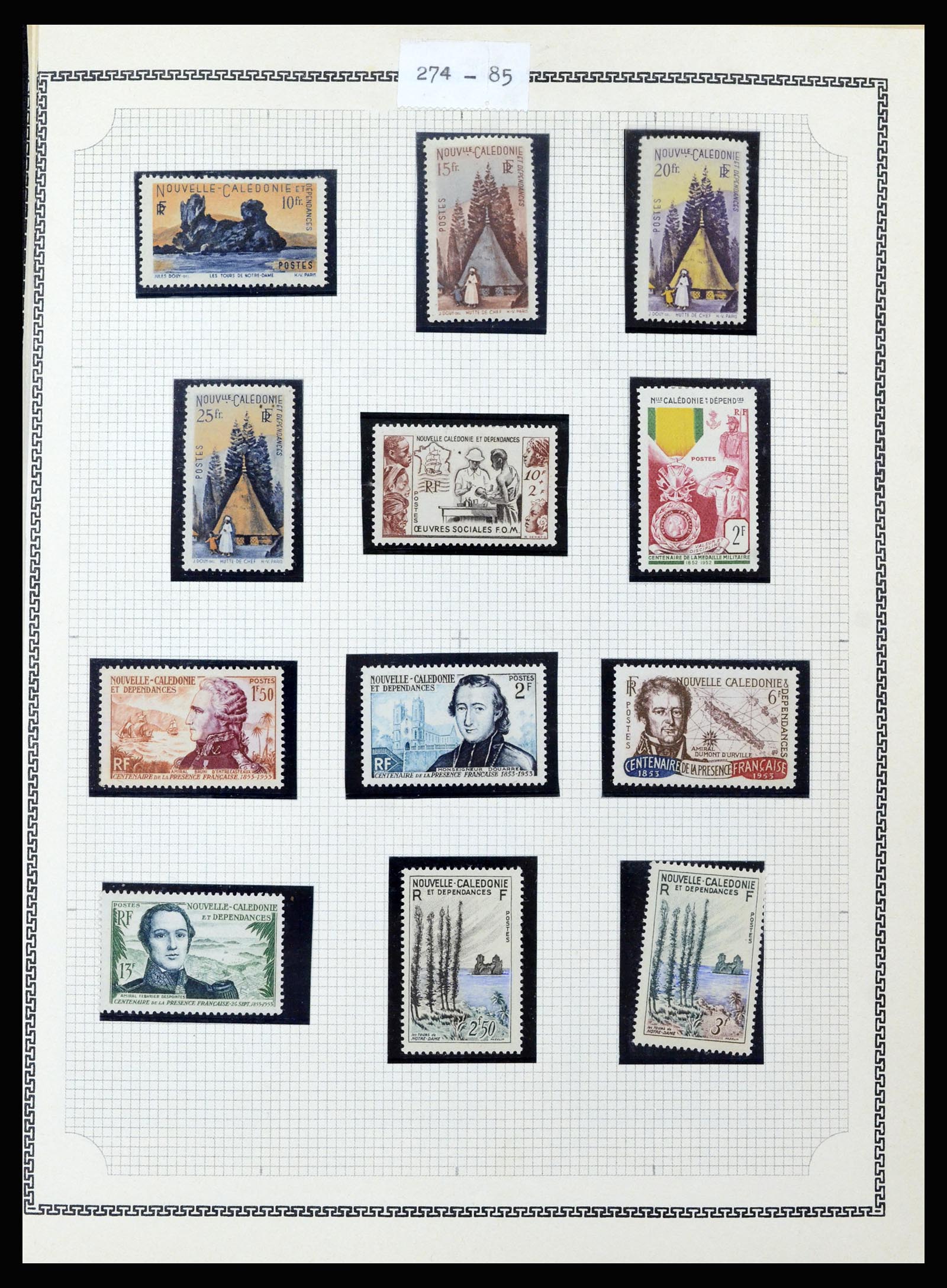 37175 313 - Postzegelverzameling 37175 Franse koloniën 1880-1974.