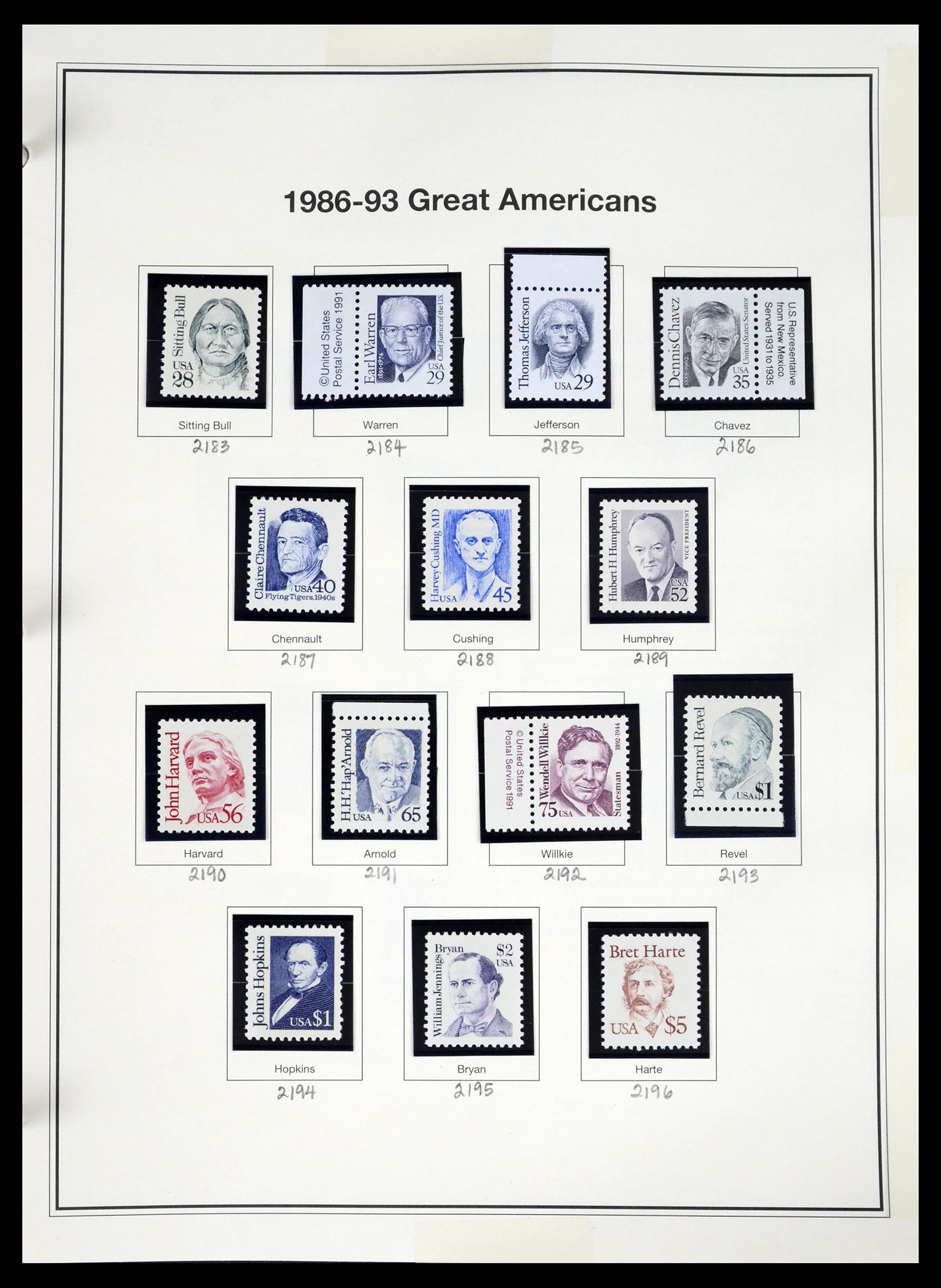 37193 100 - Postzegelverzameling 37193 USA 1970-2020!