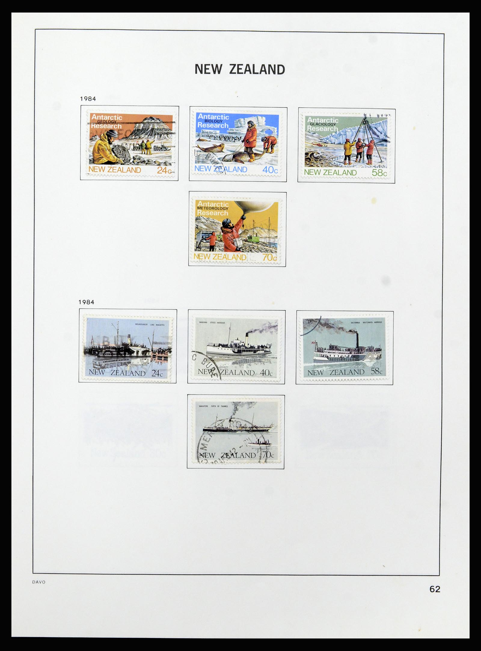 37209 063 - Postzegelverzameling 37209 Nieuw Zeeland 1855-1997.