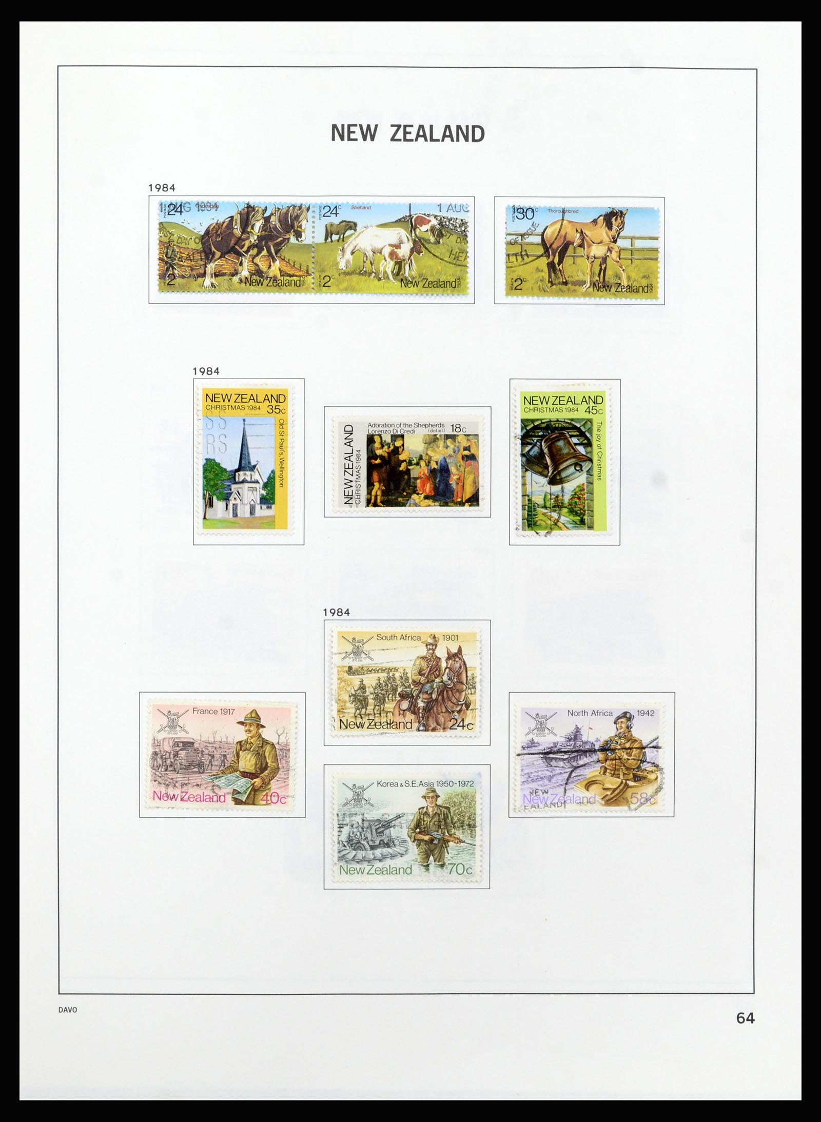 37209 065 - Postzegelverzameling 37209 Nieuw Zeeland 1855-1997.