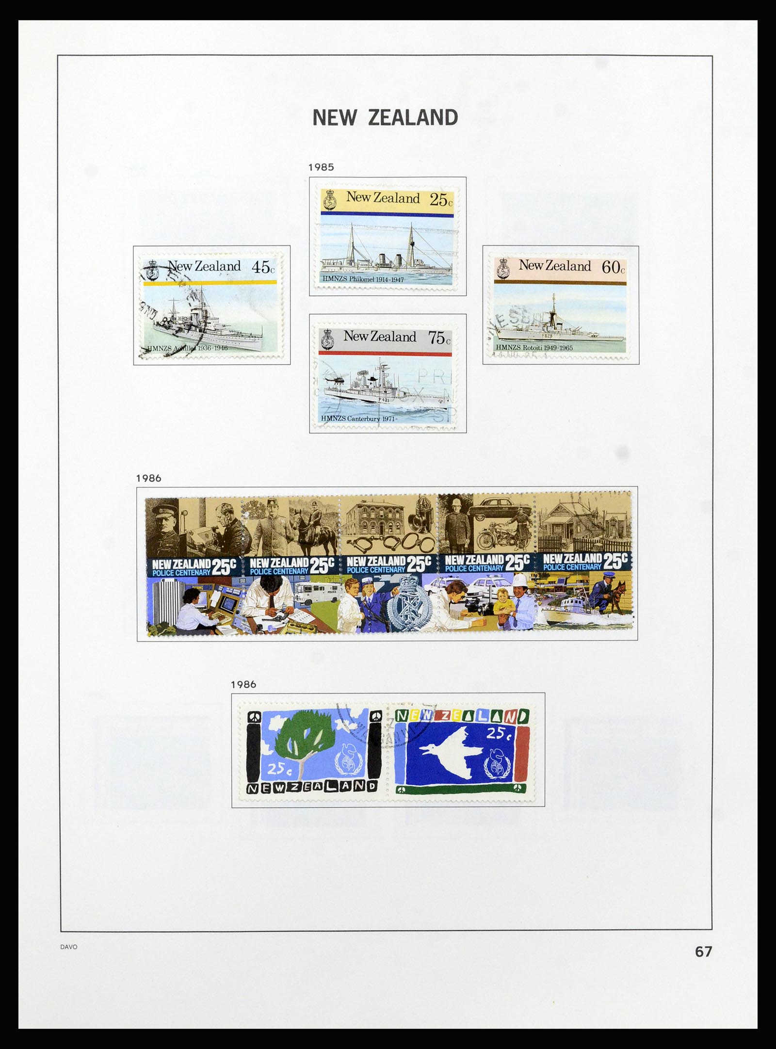 37209 068 - Postzegelverzameling 37209 Nieuw Zeeland 1855-1997.