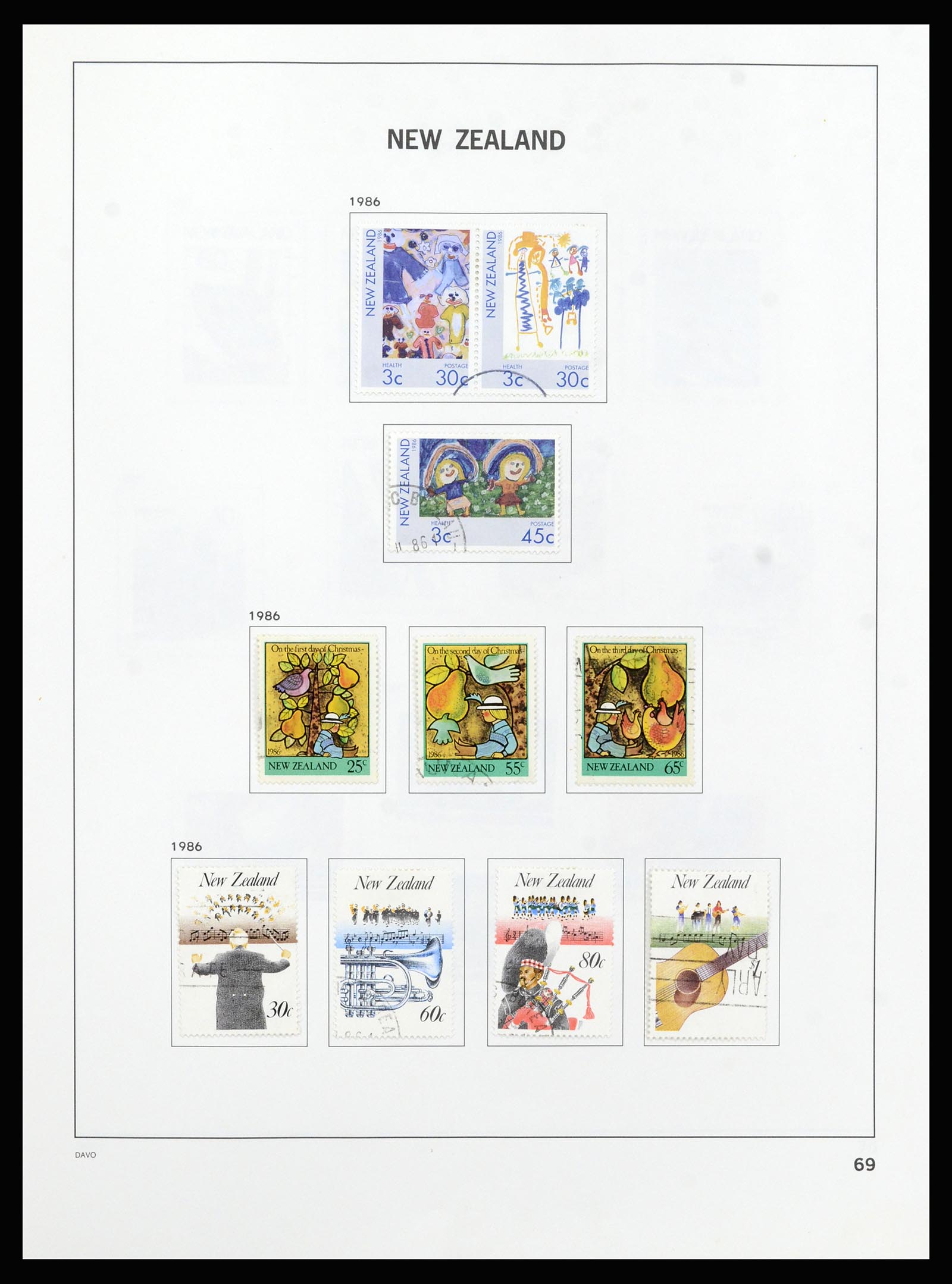 37209 070 - Postzegelverzameling 37209 Nieuw Zeeland 1855-1997.