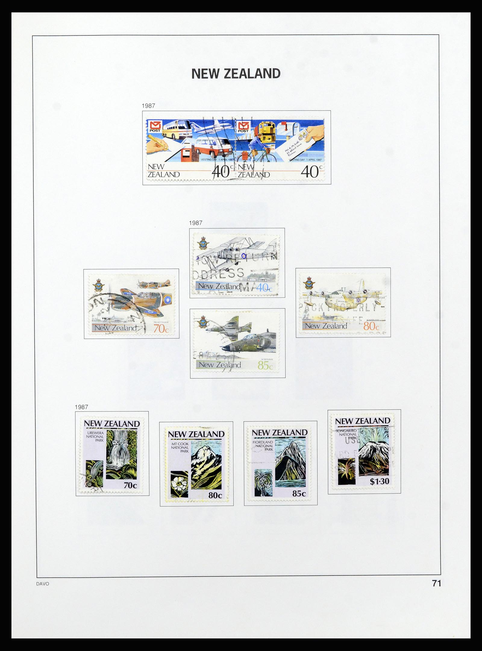 37209 072 - Postzegelverzameling 37209 Nieuw Zeeland 1855-1997.