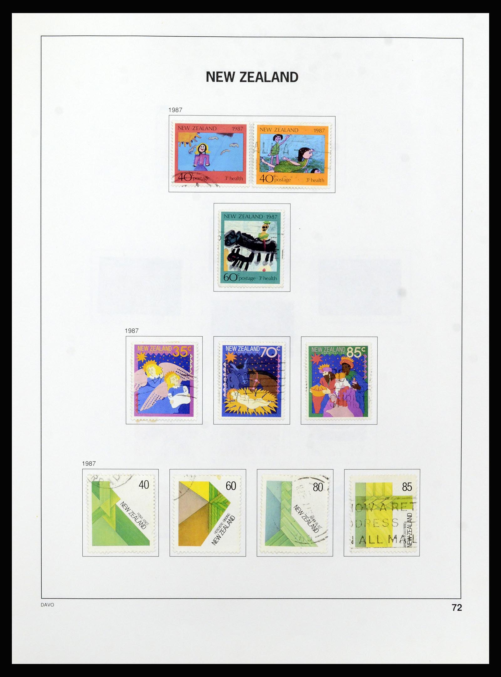 37209 073 - Postzegelverzameling 37209 Nieuw Zeeland 1855-1997.