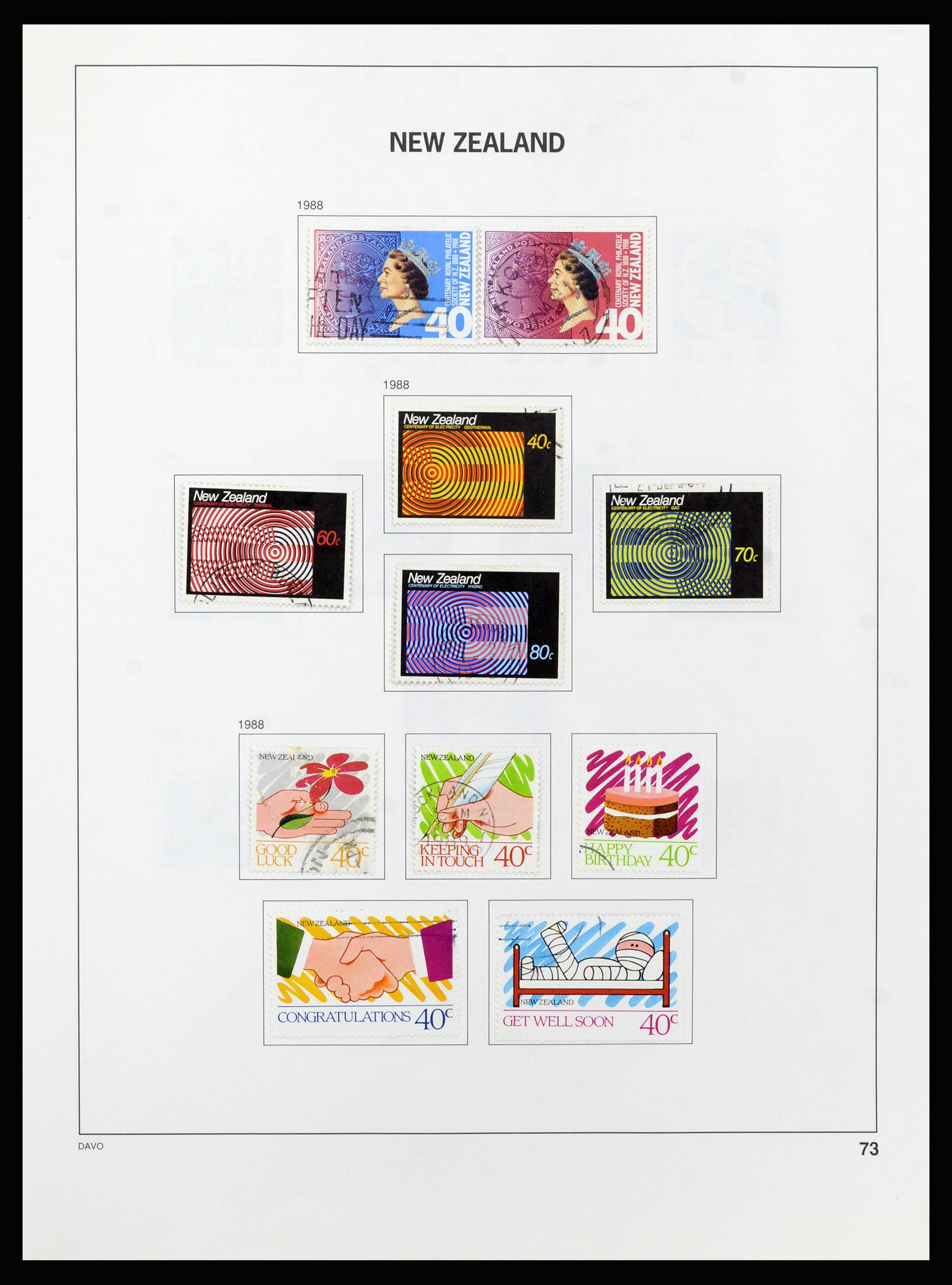 37209 074 - Postzegelverzameling 37209 Nieuw Zeeland 1855-1997.