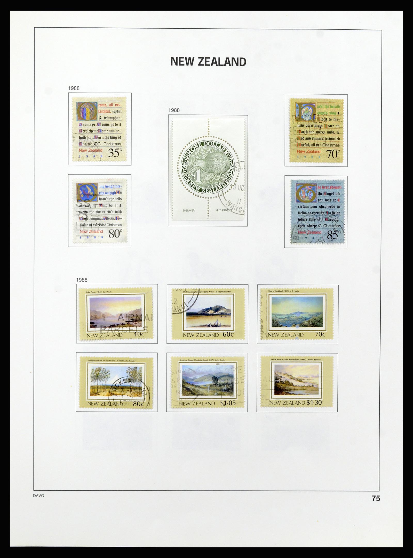 37209 076 - Postzegelverzameling 37209 Nieuw Zeeland 1855-1997.
