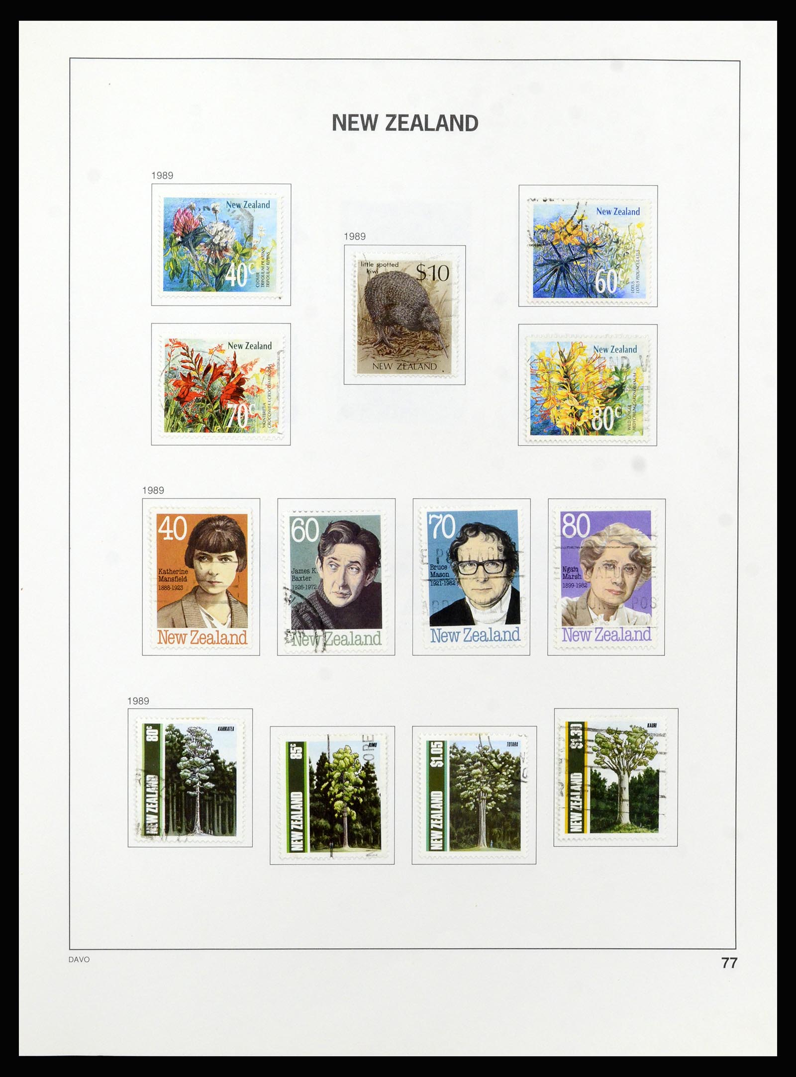 37209 078 - Postzegelverzameling 37209 Nieuw Zeeland 1855-1997.