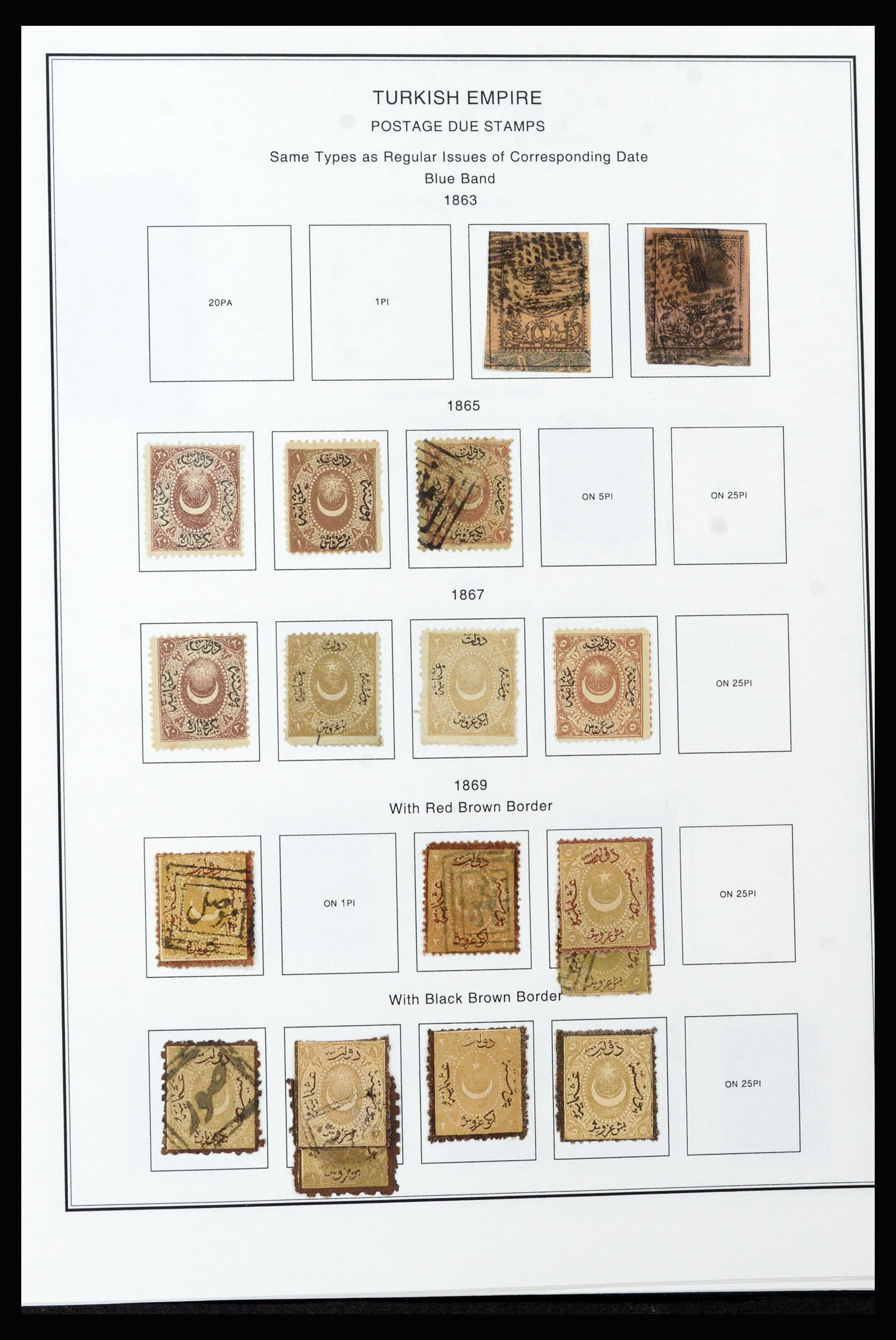37224 061 - Postzegelverzameling 37224 Turkije 1863-2000.
