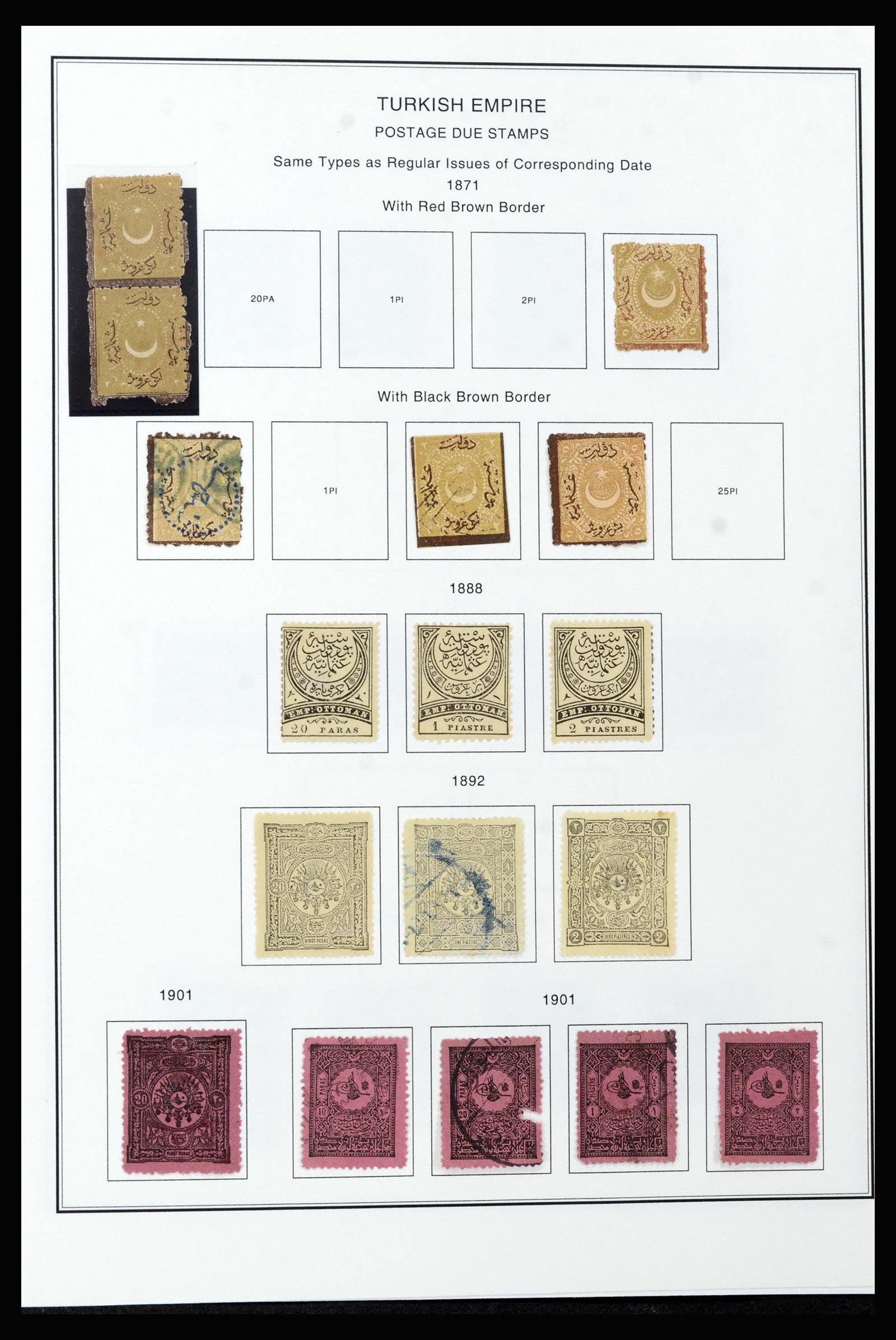37224 062 - Postzegelverzameling 37224 Turkije 1863-2000.