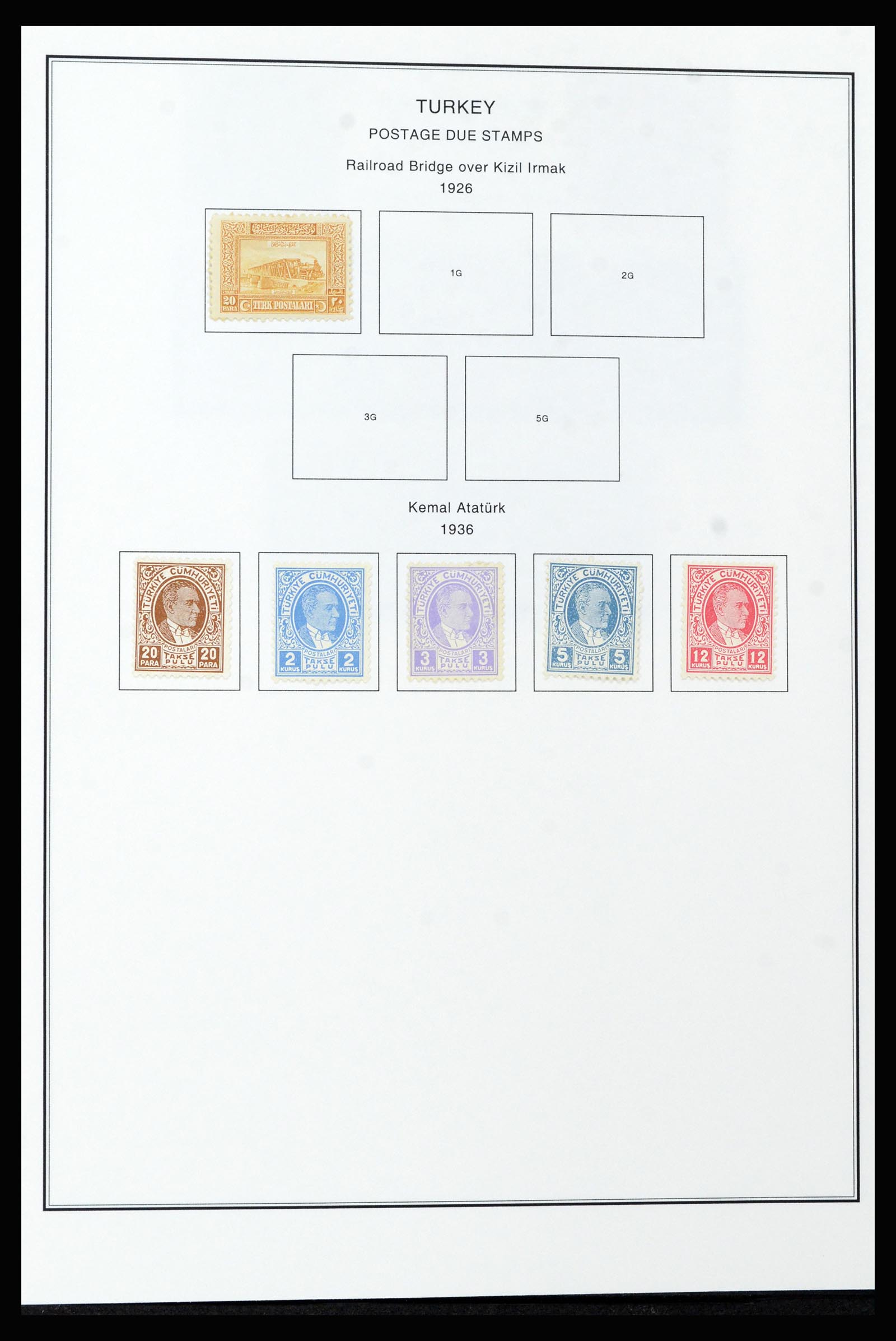 37224 067 - Postzegelverzameling 37224 Turkije 1863-2000.