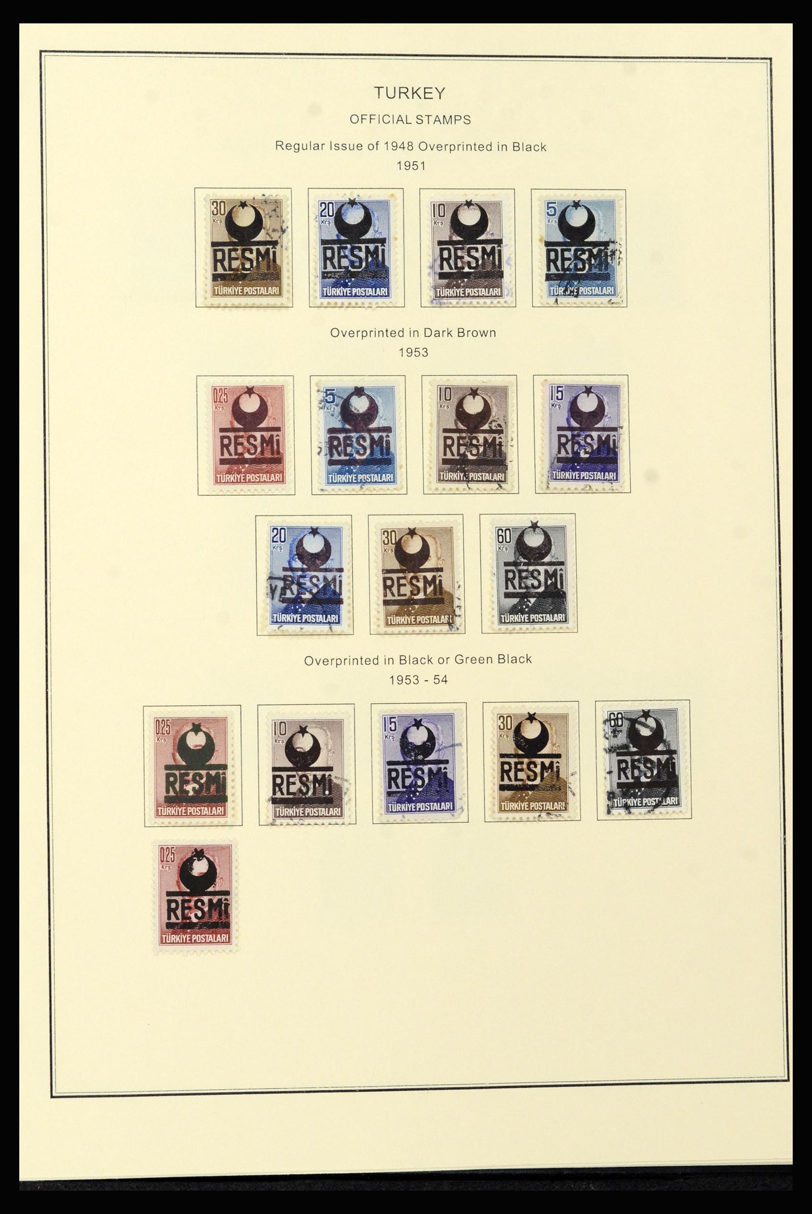 37224 070 - Postzegelverzameling 37224 Turkije 1863-2000.