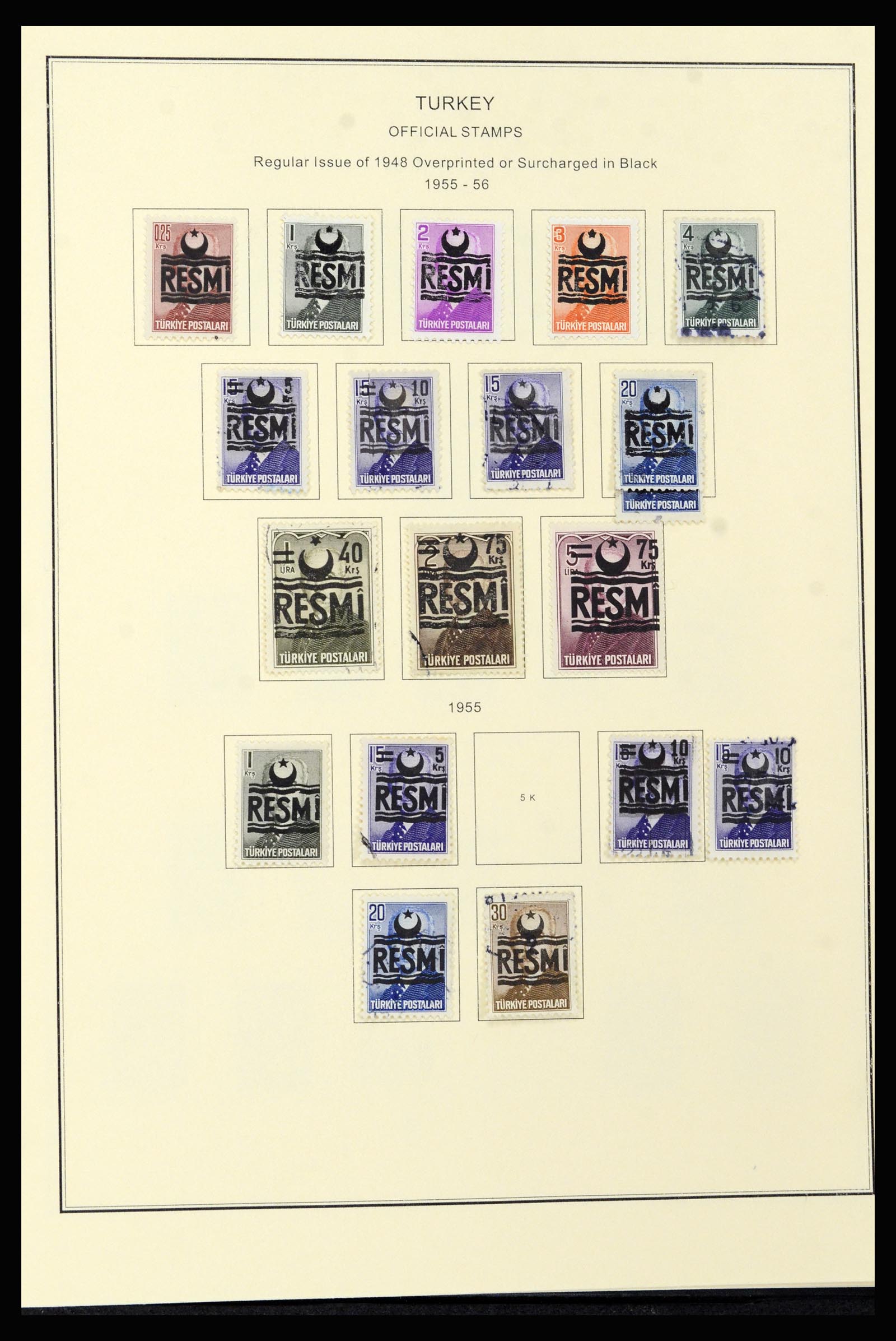 37224 072 - Postzegelverzameling 37224 Turkije 1863-2000.