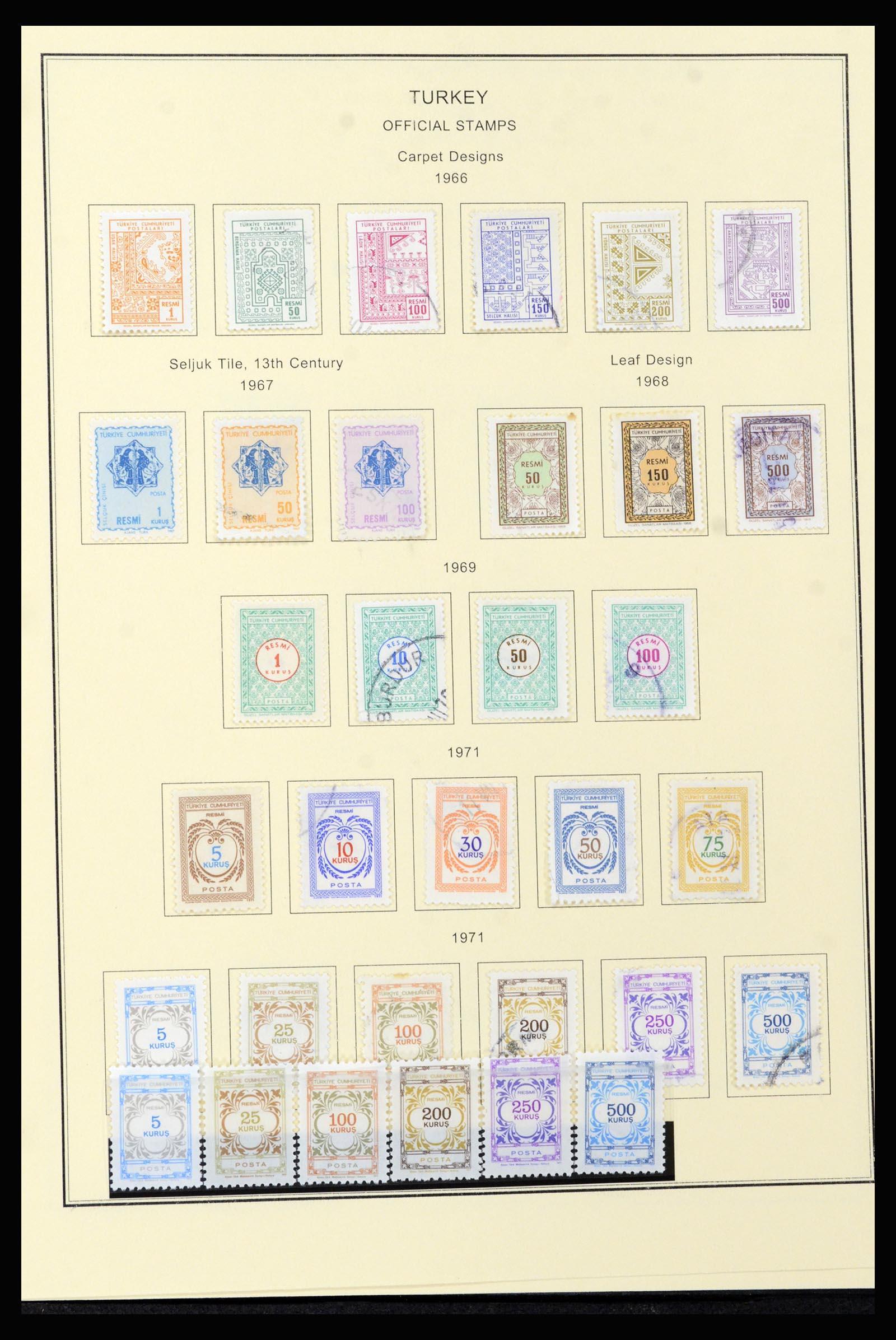 37224 076 - Postzegelverzameling 37224 Turkije 1863-2000.